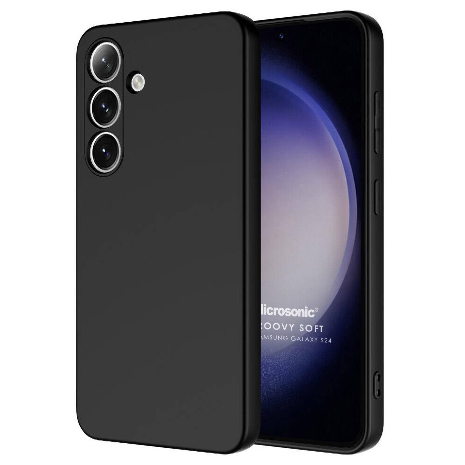 Microsonic Samsung Galaxy S24 Kılıf Groovy Soft Siyah