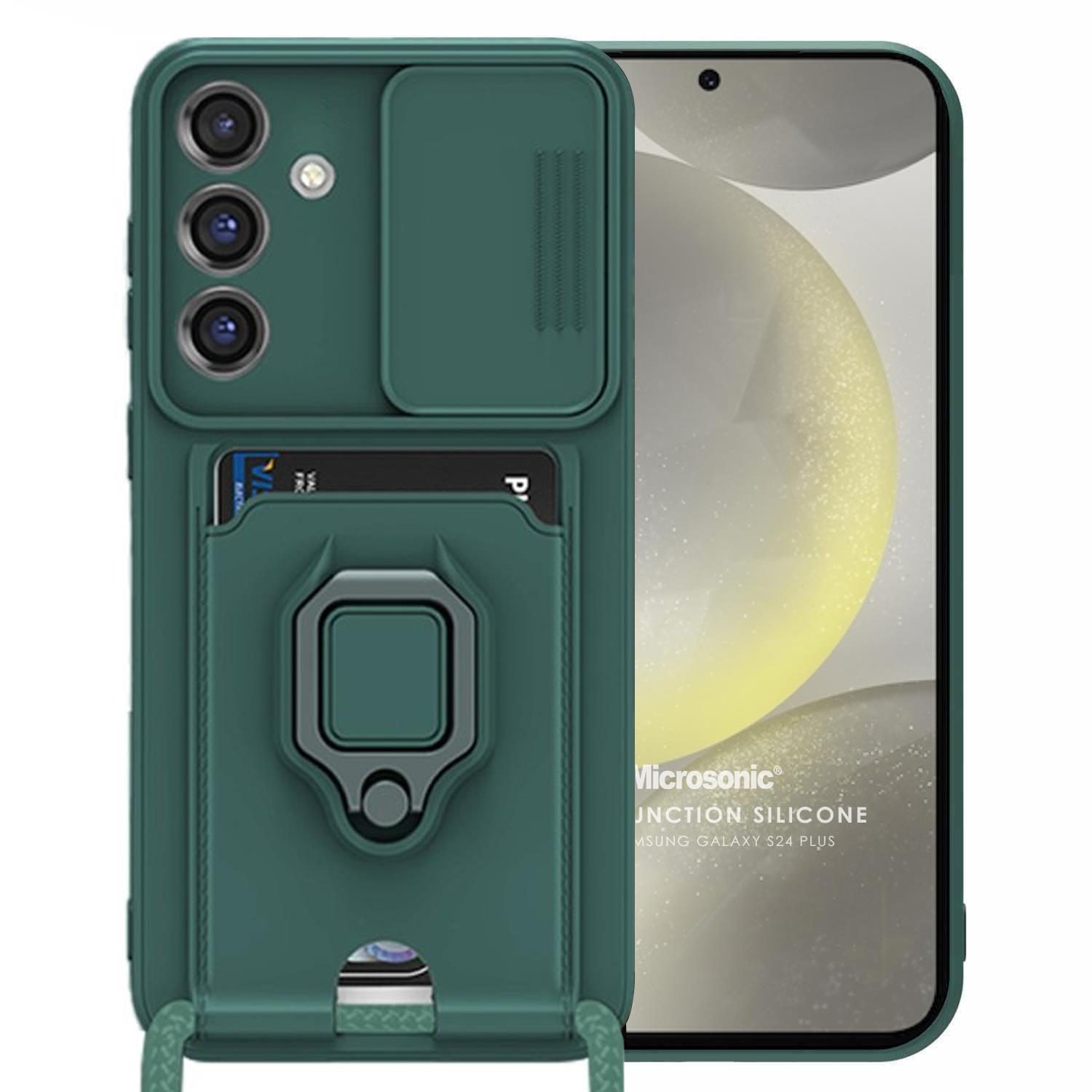 Microsonic Samsung Galaxy S24 Plus Kılıf Multifunction Silicone Yeşil