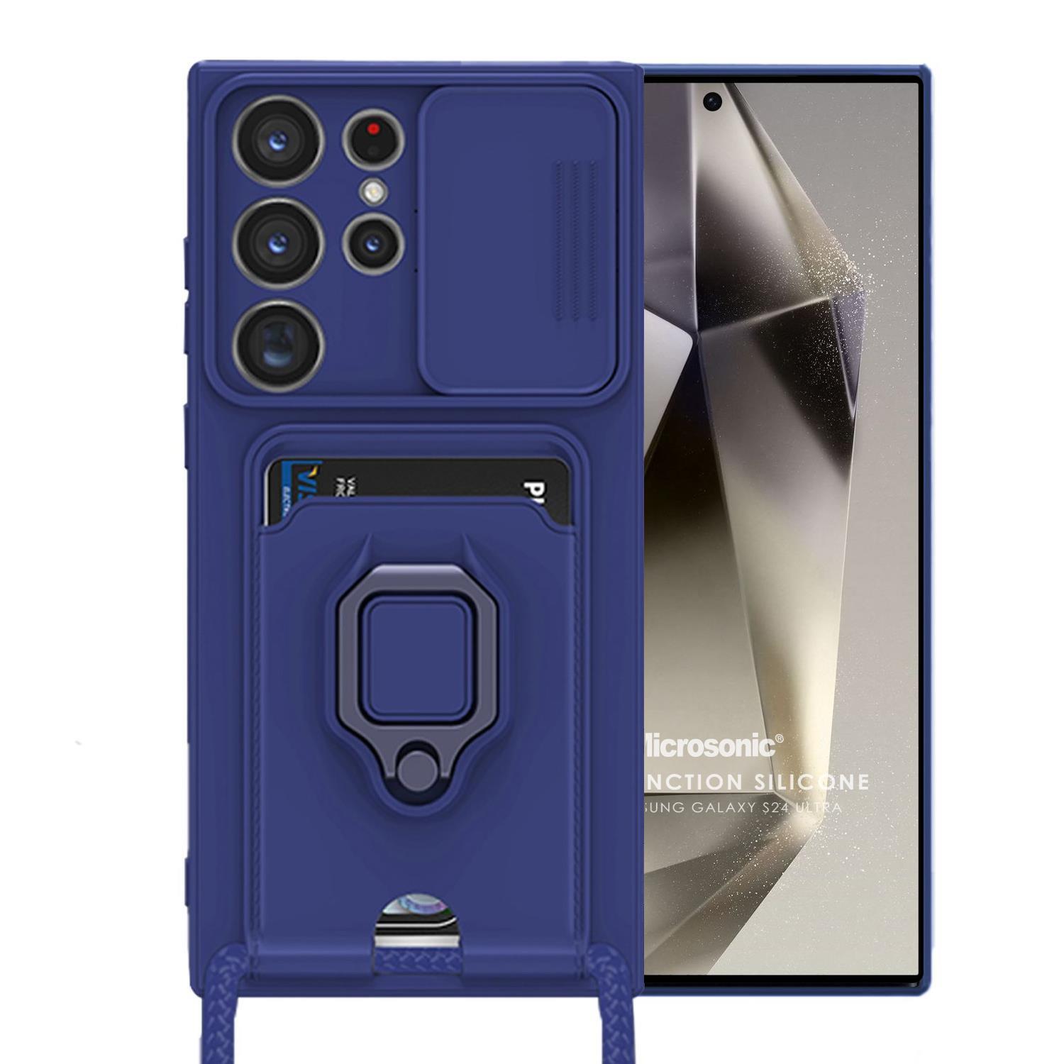 Microsonic Samsung Galaxy S24 Ultra Kılıf Multifunction Silicone Lacivert