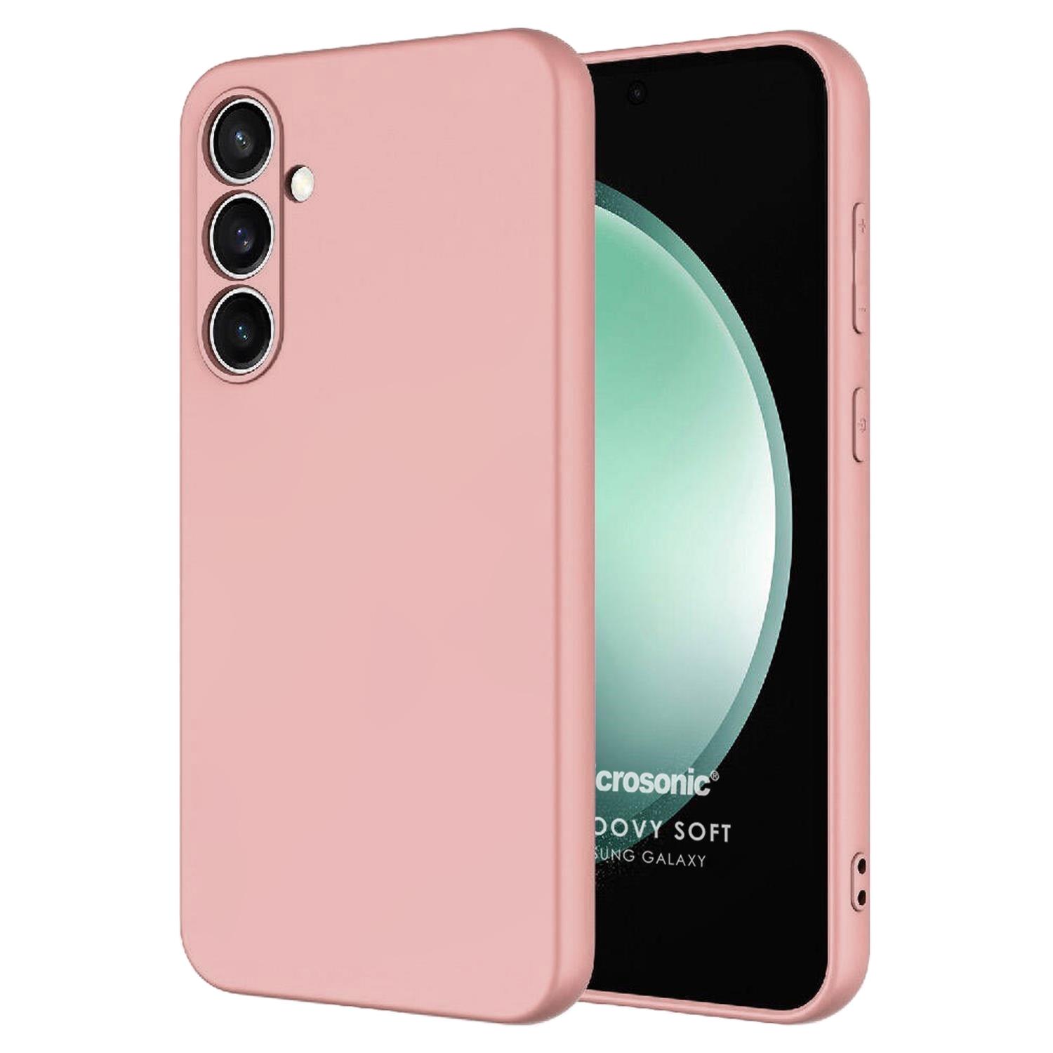Microsonic Samsung Galaxy S25 FE Kılıf Groovy Soft Pembe