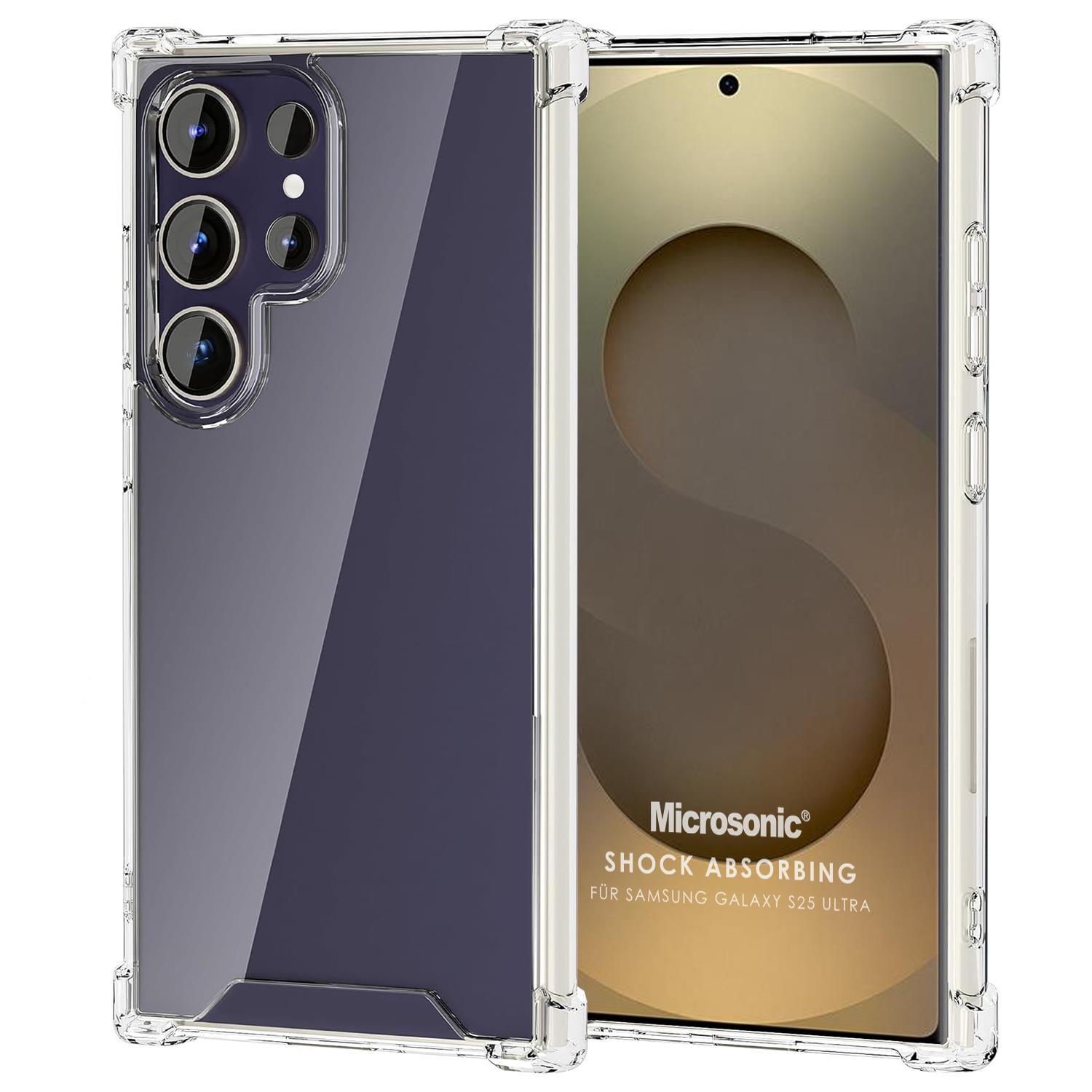 Microsonic Samsung Galaxy S25 Ultra Kılıf Shock Absorbing Şeffaf