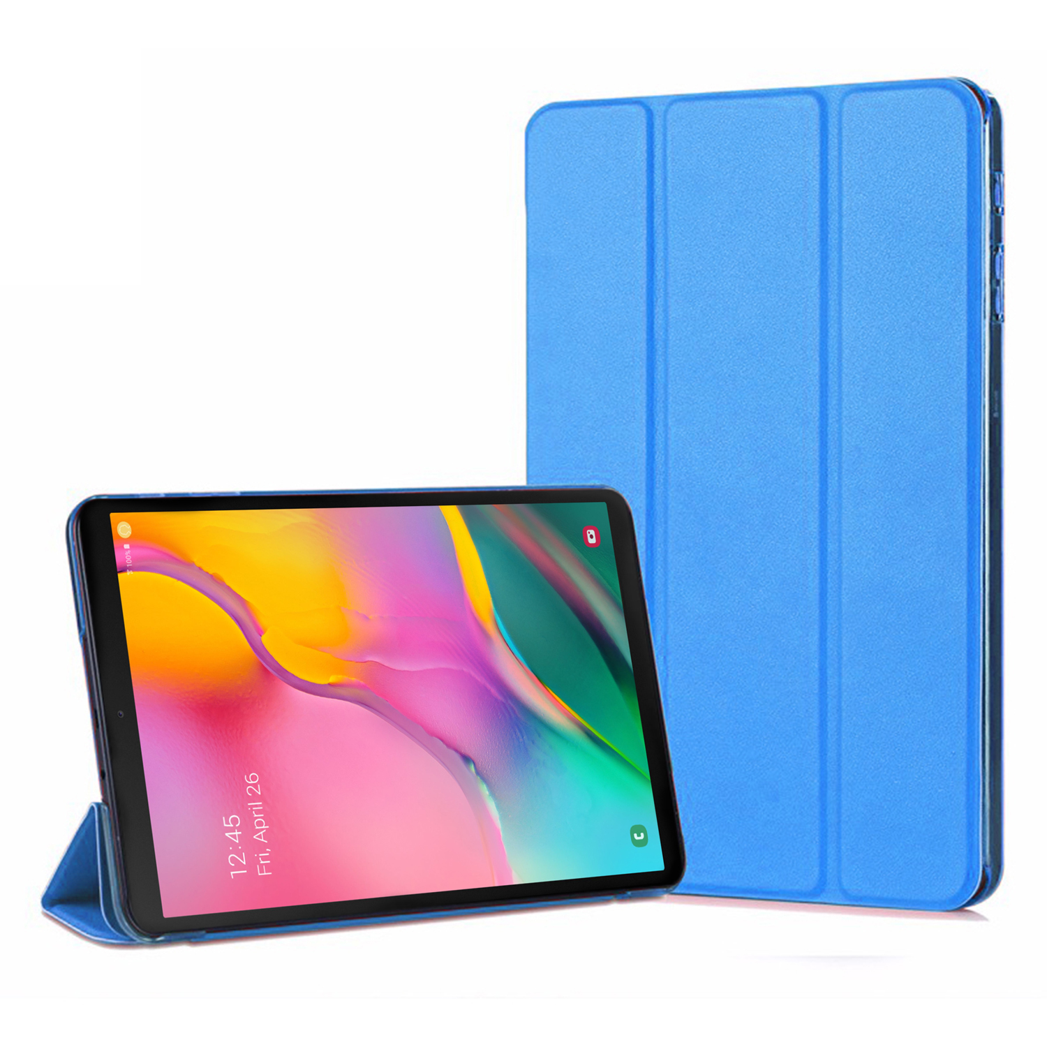 Microsonic Samsung Galaxy Tab A 10 1 T510 Smart Case ve arka Kılıf Mavi