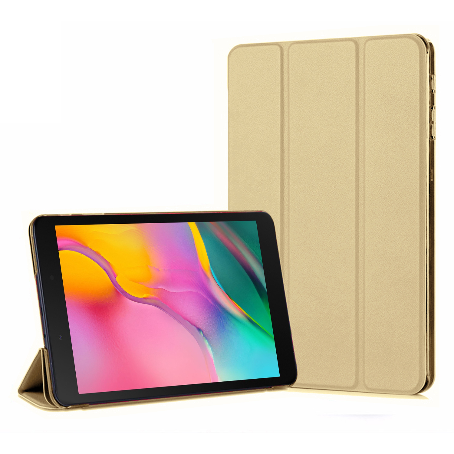 Microsonic Samsung Galaxy Tab A 8 T290 Smart Case ve arka Kılıf Gold