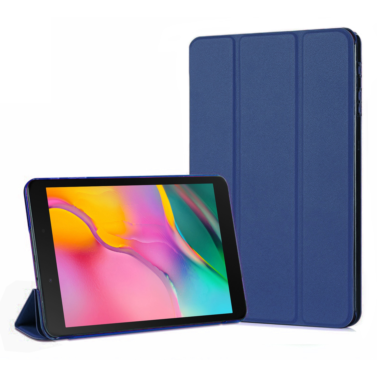 Microsonic Samsung Galaxy Tab A 8 T290 Smart Case ve arka Kılıf Lacivert