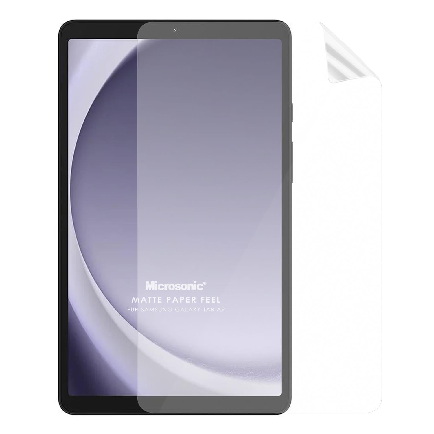 Microsonic Samsung Galaxy Tab A9 Paper Feel Kağıt Dokulu Mat Ekran Koruyucu