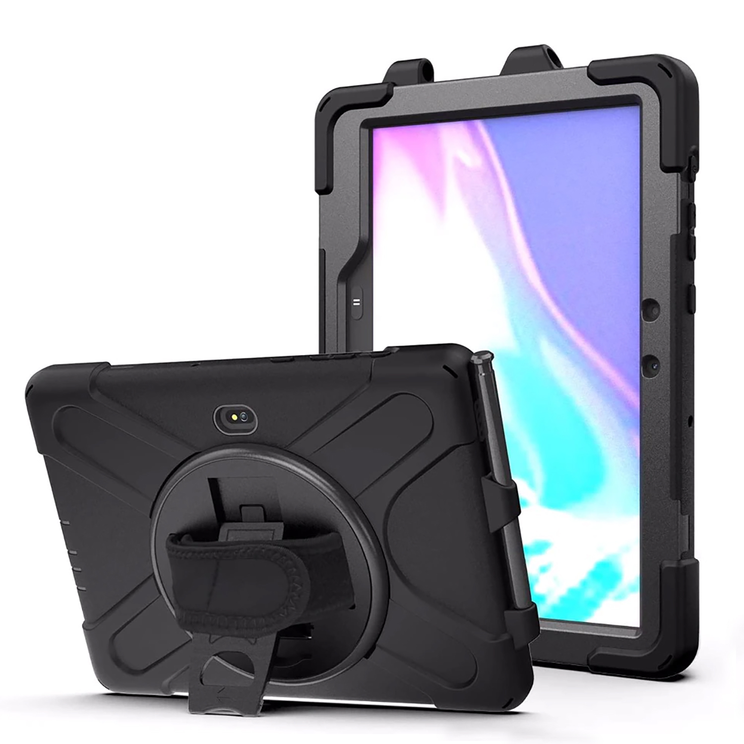 Microsonic Samsung Galaxy Tab Active Pro T547 Kılıf Heavy Defender Siyah