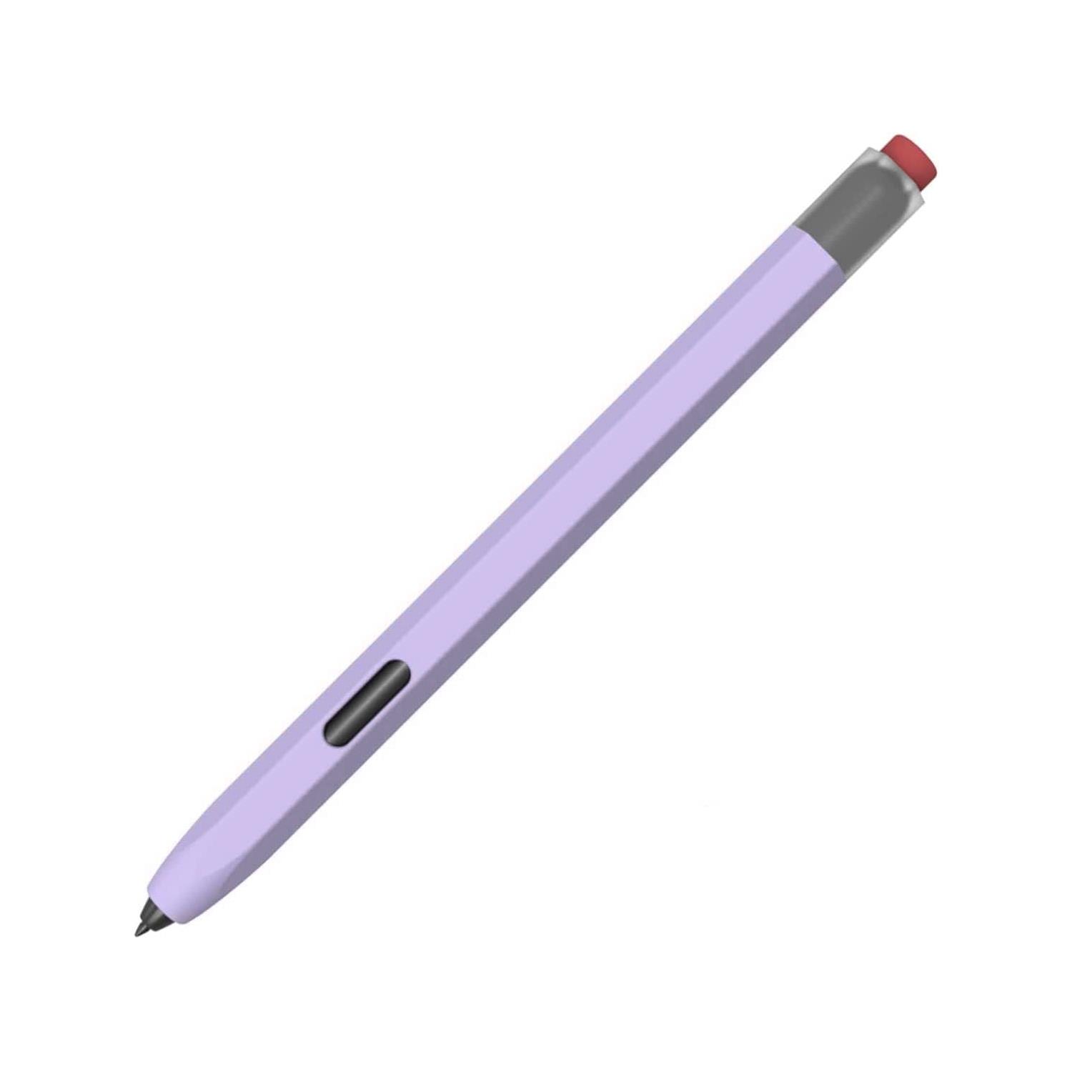 Microsonic Samsung Galaxy Tab S Pen Kılıf Retro Style Mat Silikon Lila