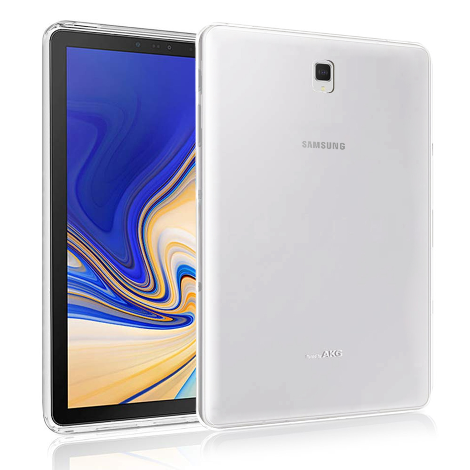 Microsonic Samsung Galaxy Tab A 10 5 T590 Kılıf Transparent Soft Beyaz