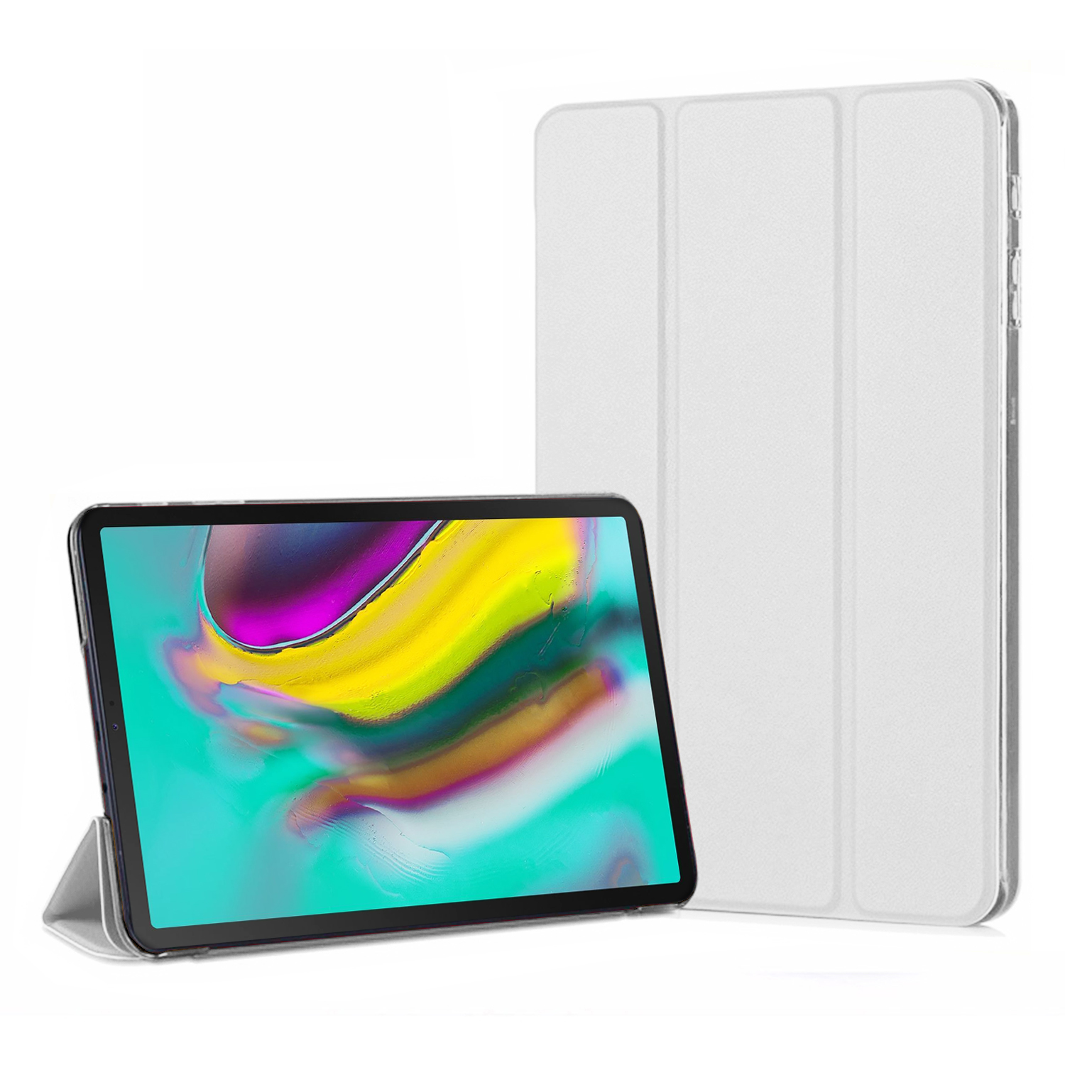 Microsonic Samsung Galaxy Tab S5e 10 5 T720 Smart Case ve arka Kılıf Beyaz