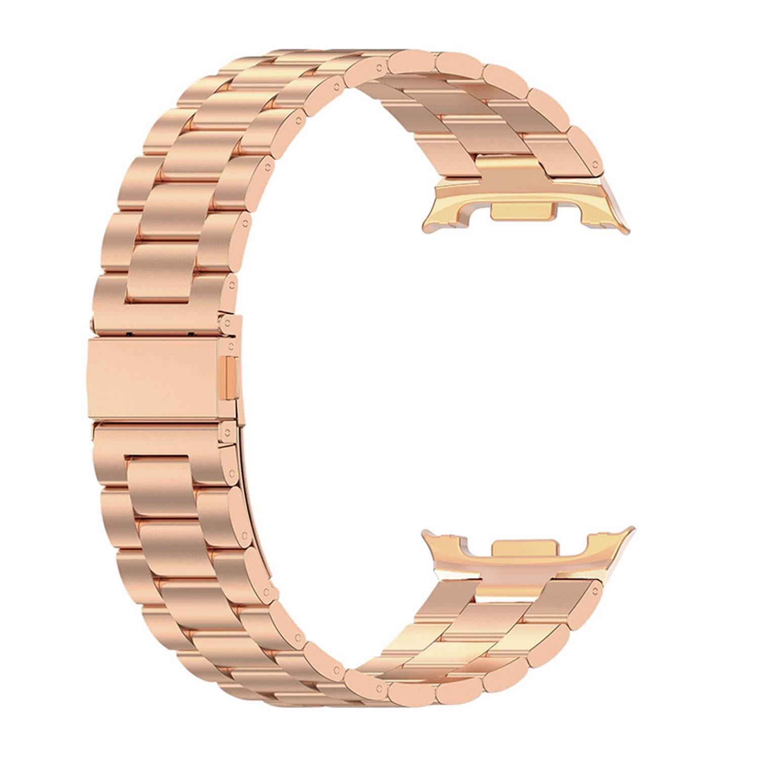 Microsonic Samsung Galaxy Watch 8 Classic 46mm Metal Stainless Steel Kordon Rose Gold