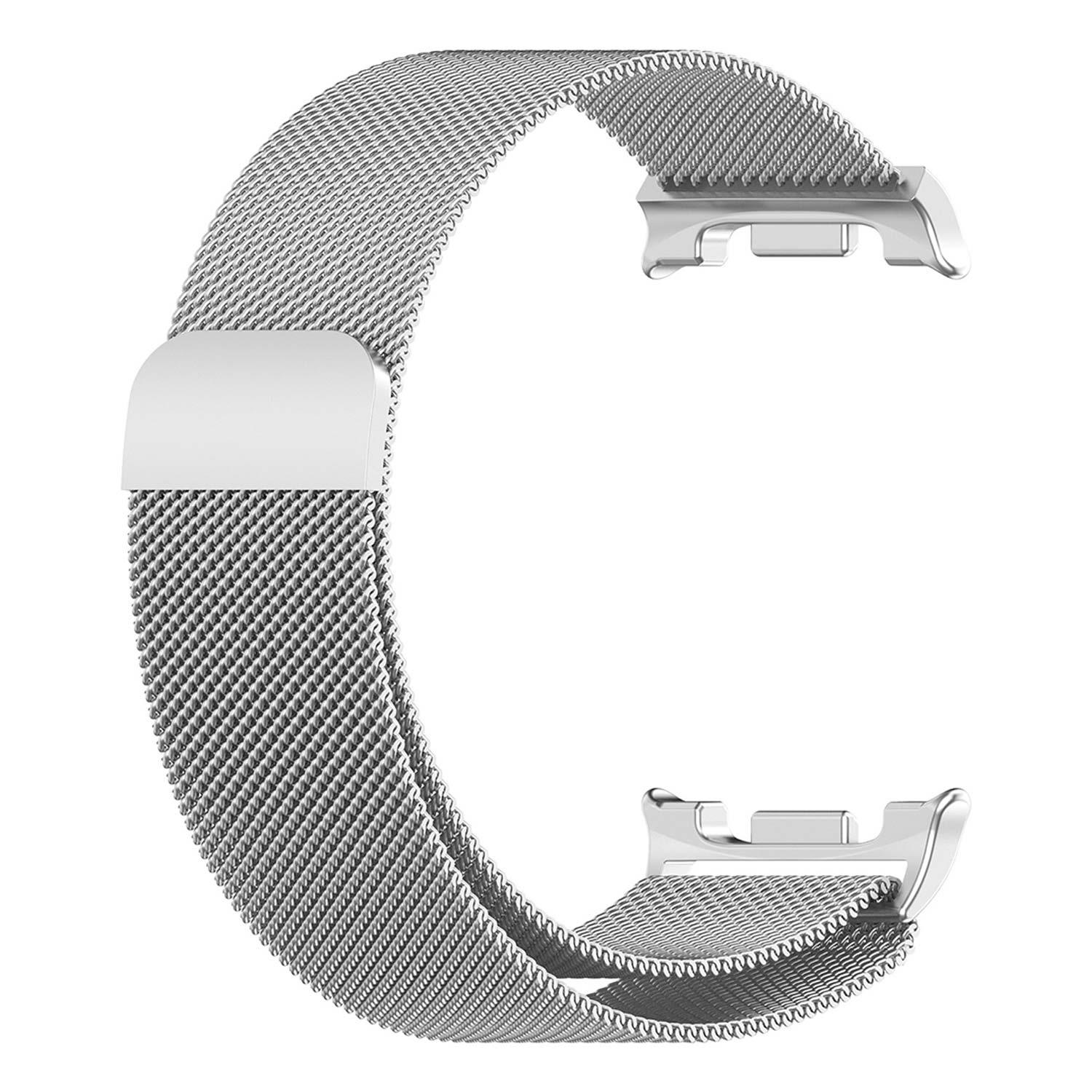 Microsonic Samsung Galaxy Watch 8 Classic 46mm Milanese Loop Kordon Gümüş