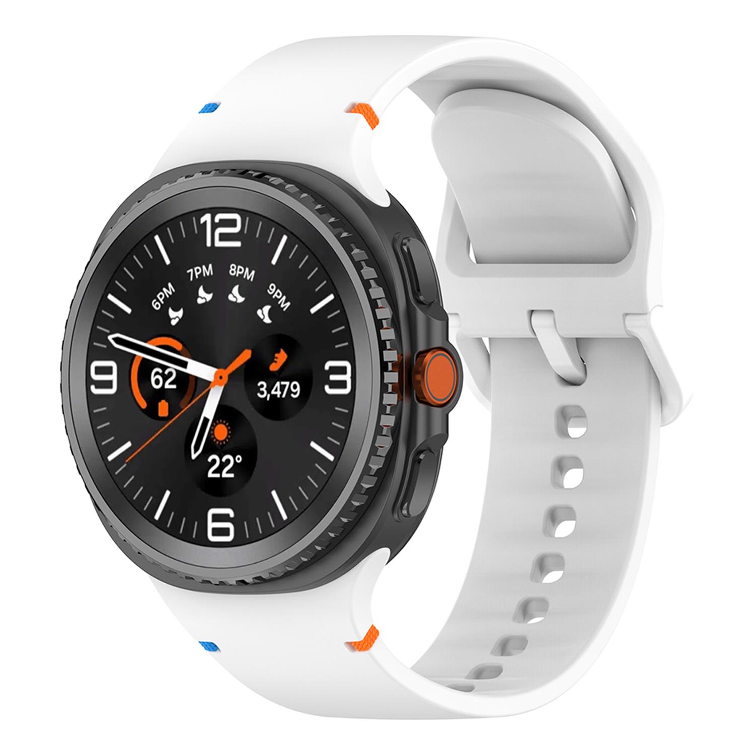 Microsonic Samsung Galaxy Watch Ultra 2025 Kordon ProMotion Sport Beyaz