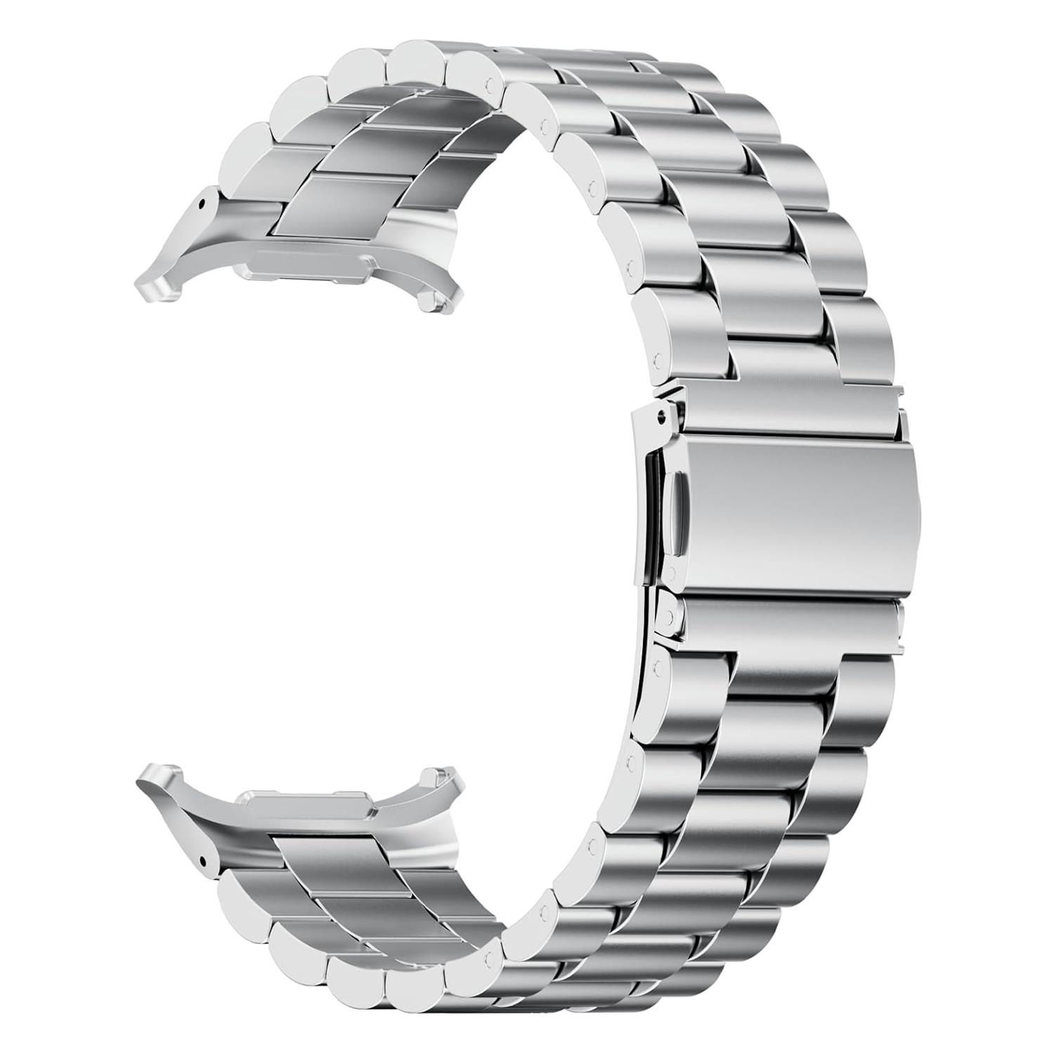Microsonic Samsung Galaxy Watch Ultra Metal Stainless Steel Kordon Gümüş