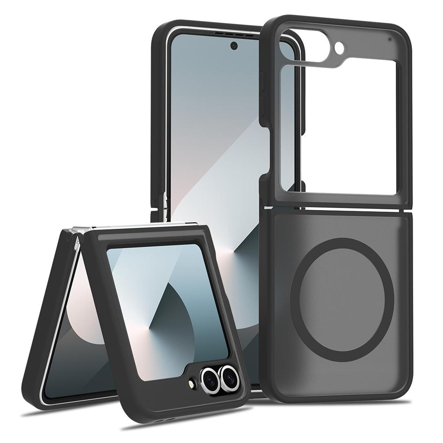 Microsonic Samsung Galaxy Z Flip 7 FE Kılıf Matte FrostMag Siyah