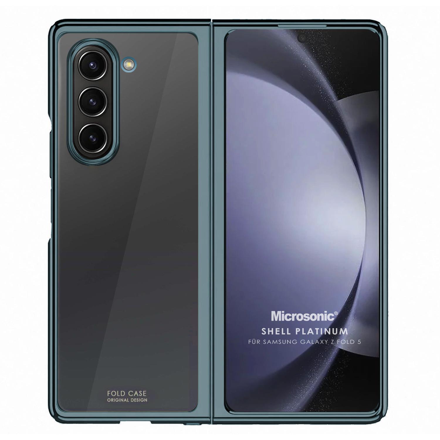 Microsonic Samsung Galaxy Z Fold 5 Kılıf Shell Platinum Yeşil