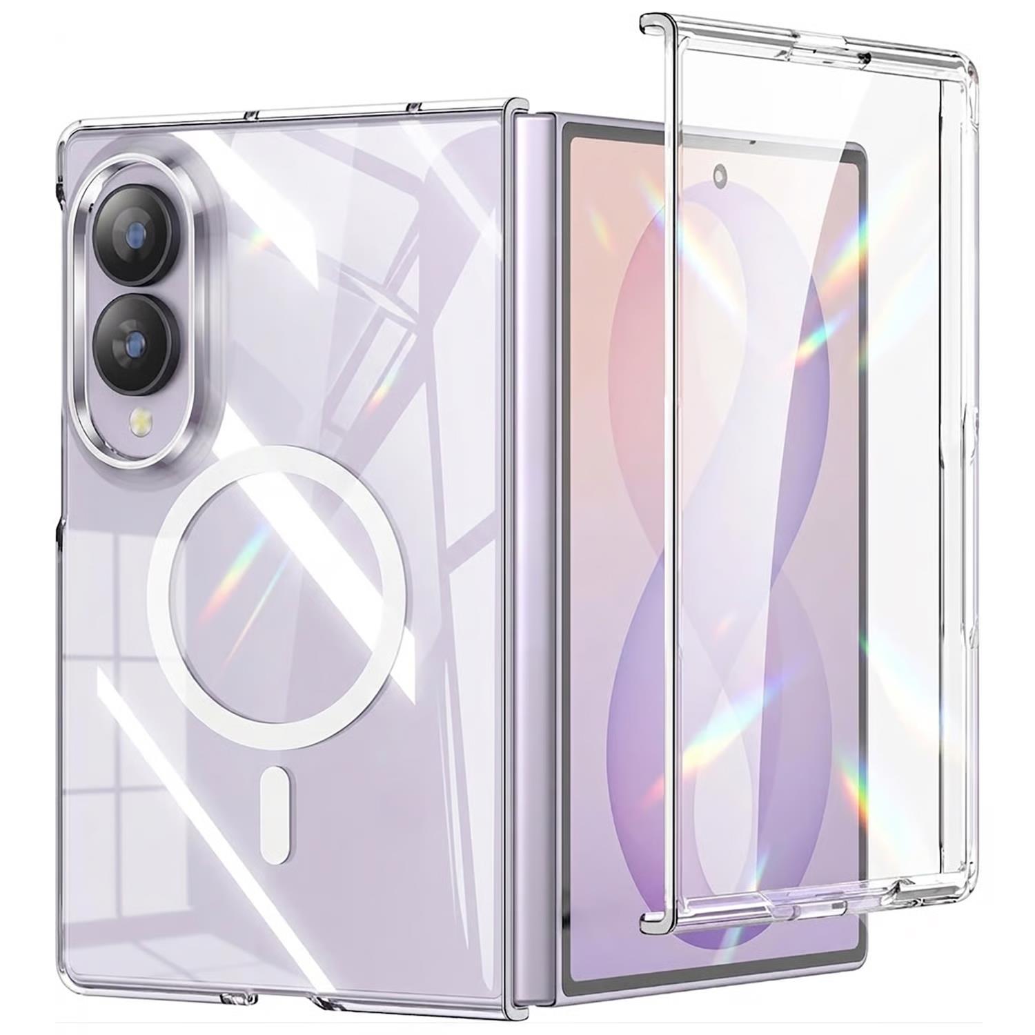 Microsonic Samsung Galaxy Z Fold 8 Kılıf MagSafe Clear Sararmaz Şeffaf