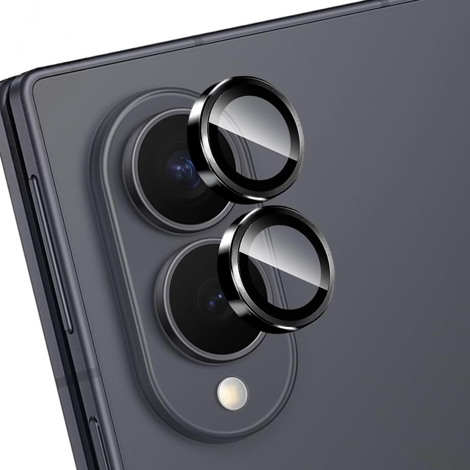 Microsonic Samsung Galaxy Z Fold 8 Tekli Kamera Lens Koruma Camı Siyah