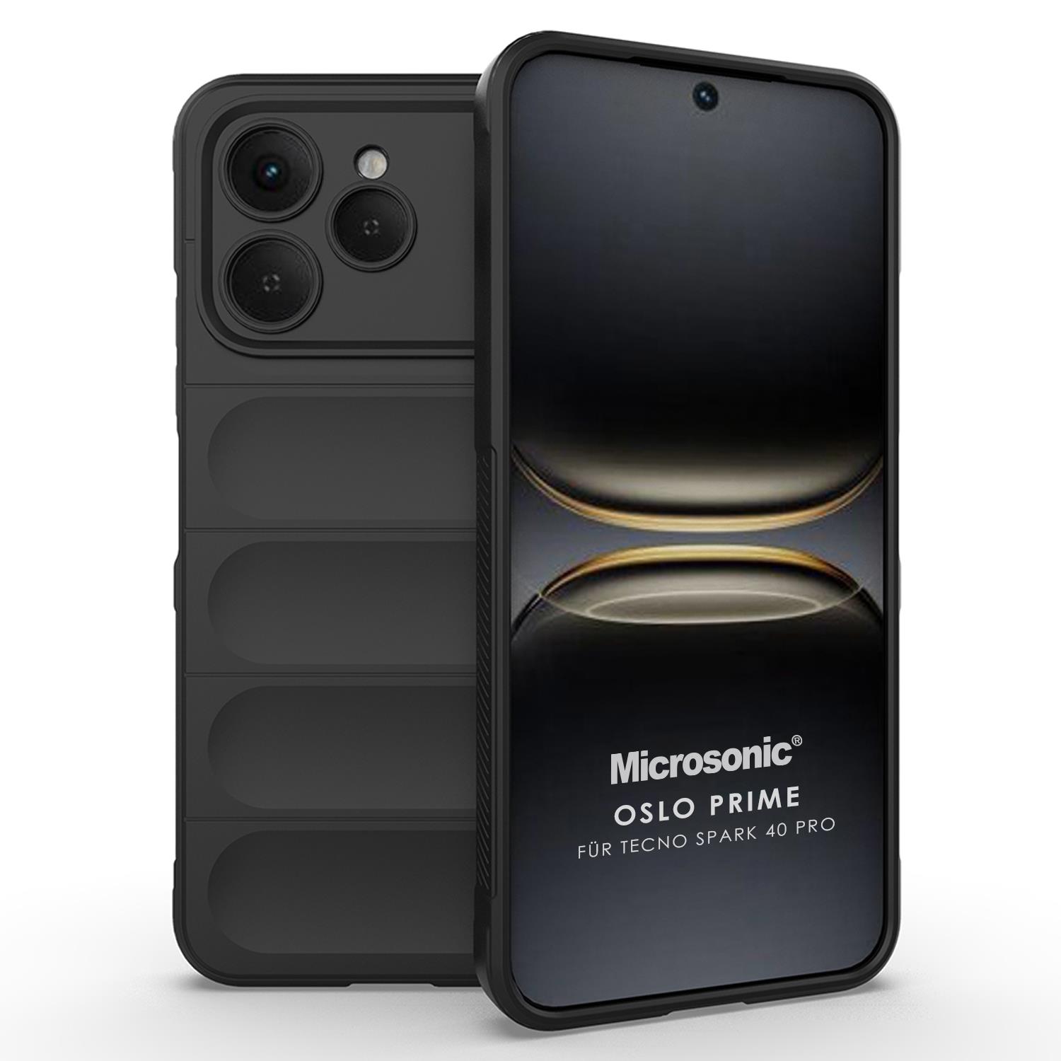 Microsonic TECNO Spark 40 Kılıf Oslo Prime Siyah