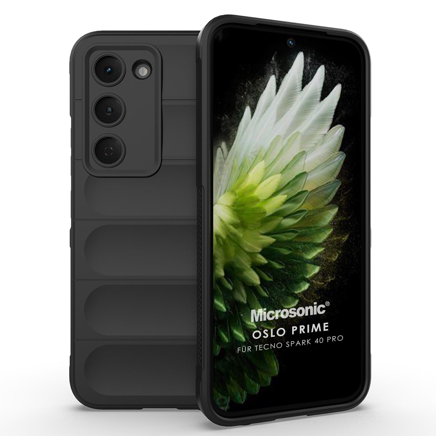 Microsonic TECNO Spark 40 Pro Kılıf Oslo Prime Siyah