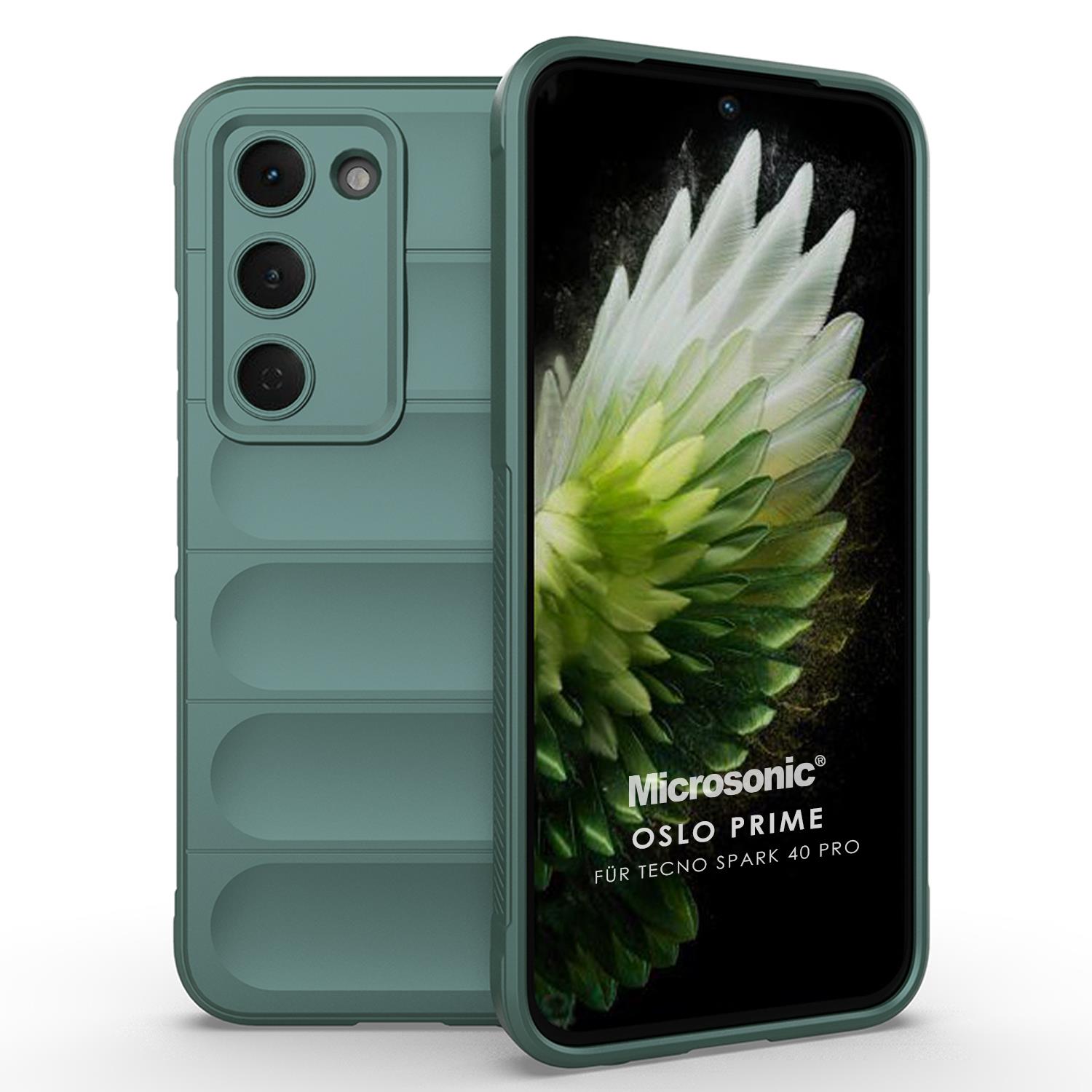 Microsonic TECNO Spark 40 Pro Kılıf Oslo Prime Yeşil