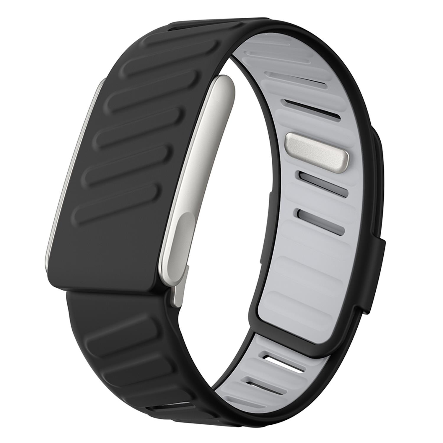 Microsonic WHOOP 5 0 Kordon Silicone Sport Band Siyah Gri