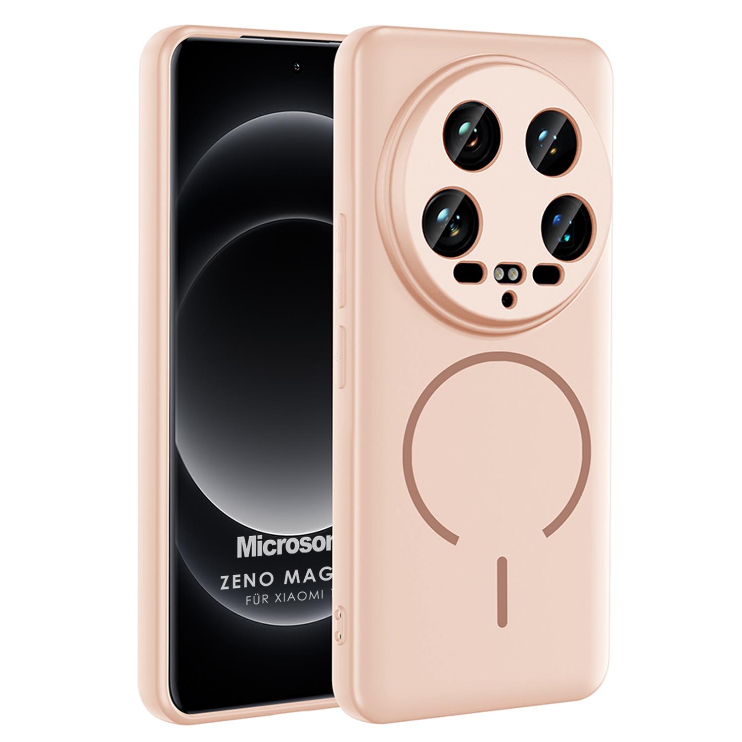 Microsonic Xiaomi 14 Ultra Kılıf Zeno MagSafe Rose Gold