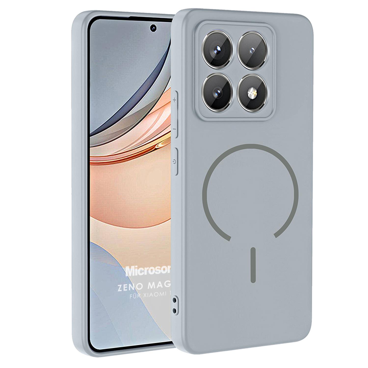 Microsonic Xiaomi 14T Pro Kılıf Zeno MagSafe Gri
