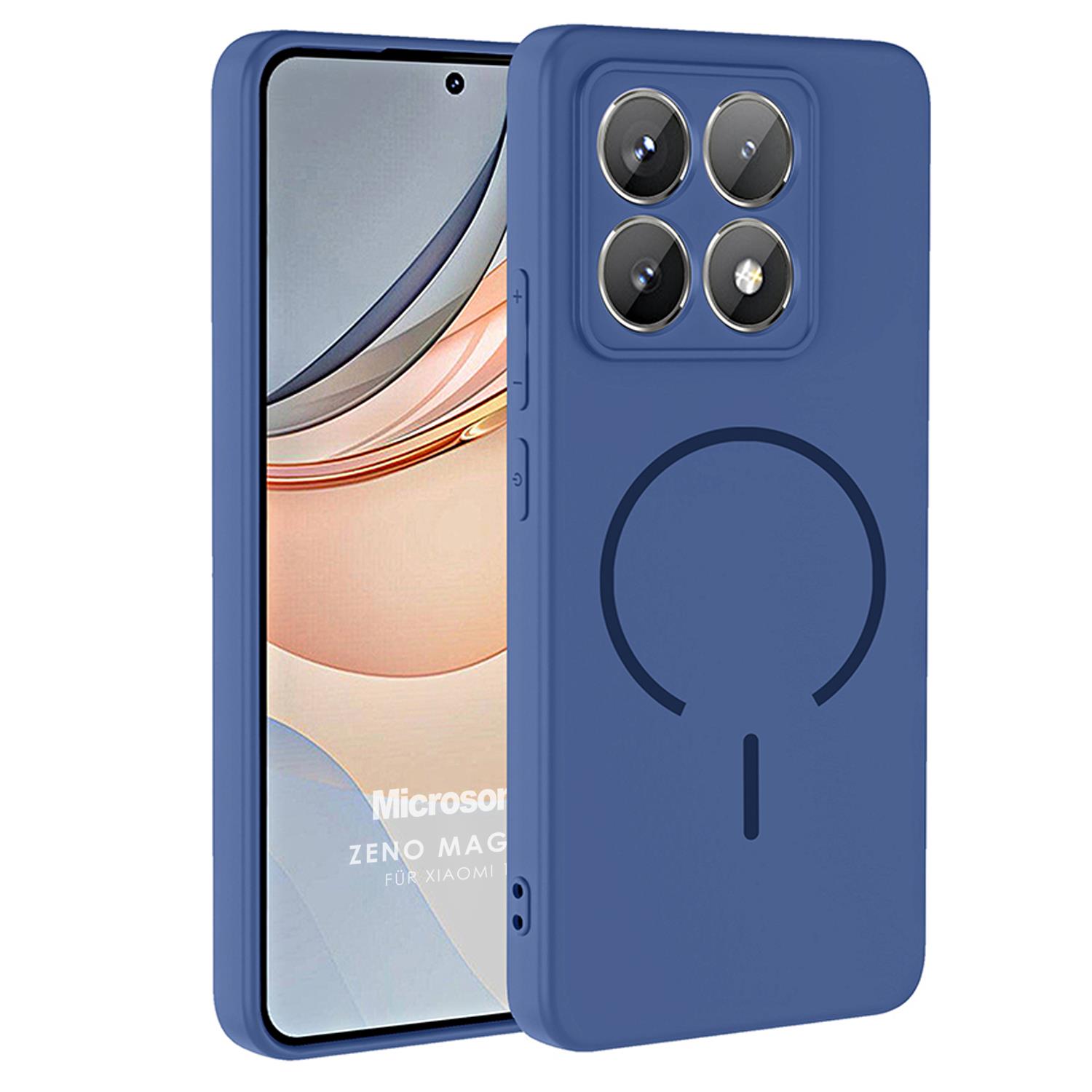 Microsonic Xiaomi 14T Pro Kılıf Zeno MagSafe Lacivert