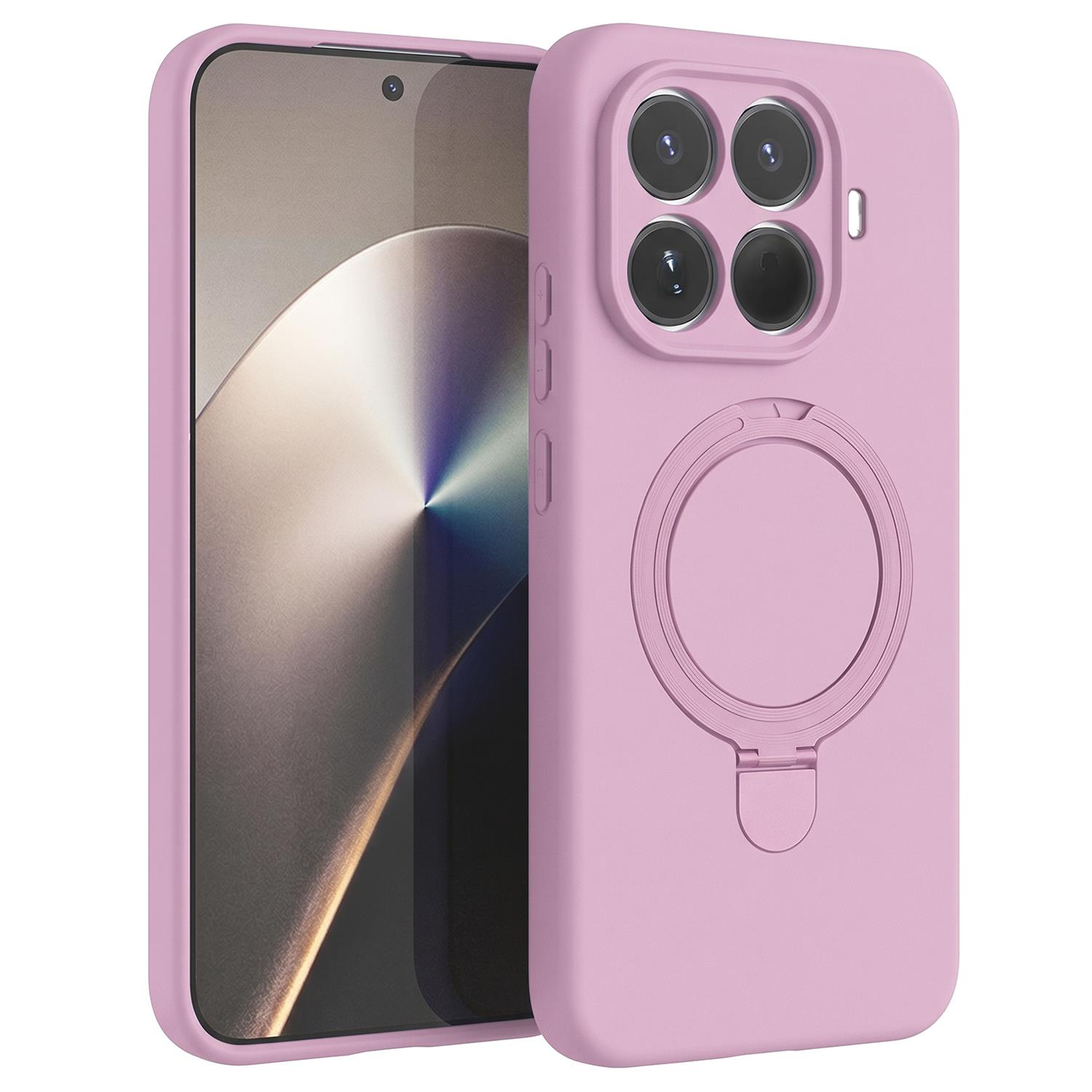 Microsonic Xiaomi 17T Kılıf Aura Stant MagSafe Pembe