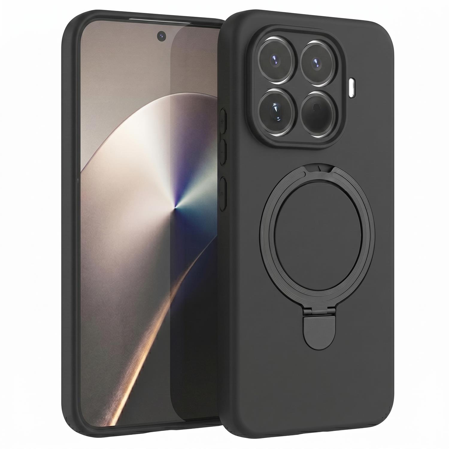 Microsonic Xiaomi 17T Kılıf Aura Stant MagSafe Siyah