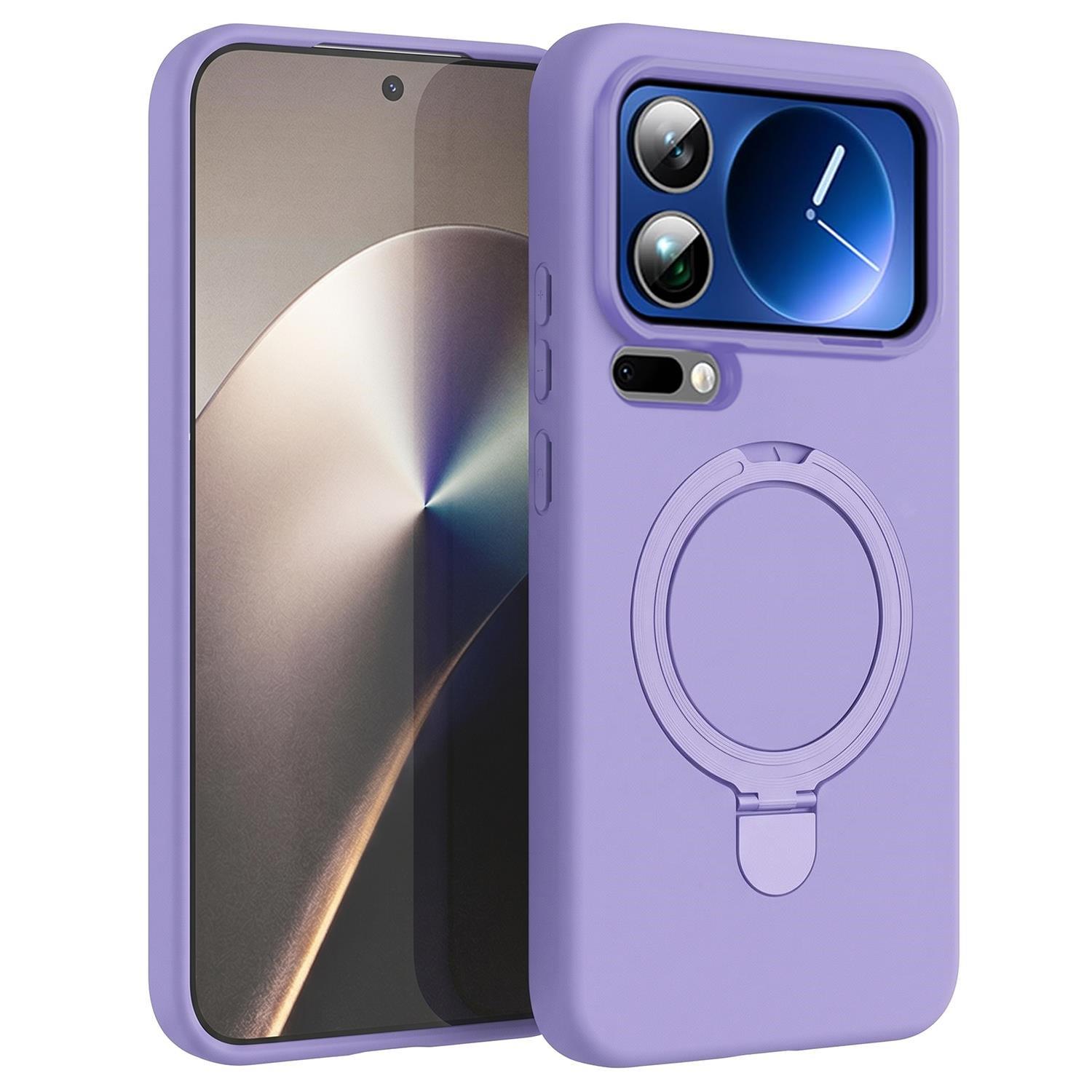Microsonic Xiaomi 17 Pro Kılıf Aura Stant MagSafe Lila