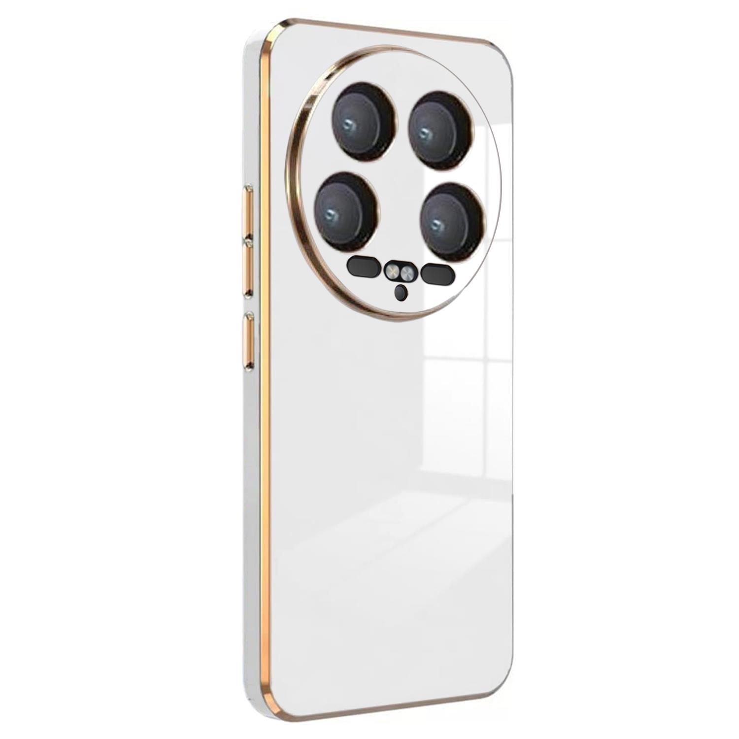 Microsonic Xiaomi Mi 14 Ultra Kılıf Olive Plated Beyaz
