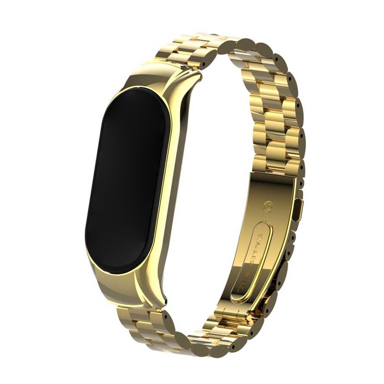 Microsonic Xiaomi Mi Band 7 Metal Stainless Steel Kordon Gold