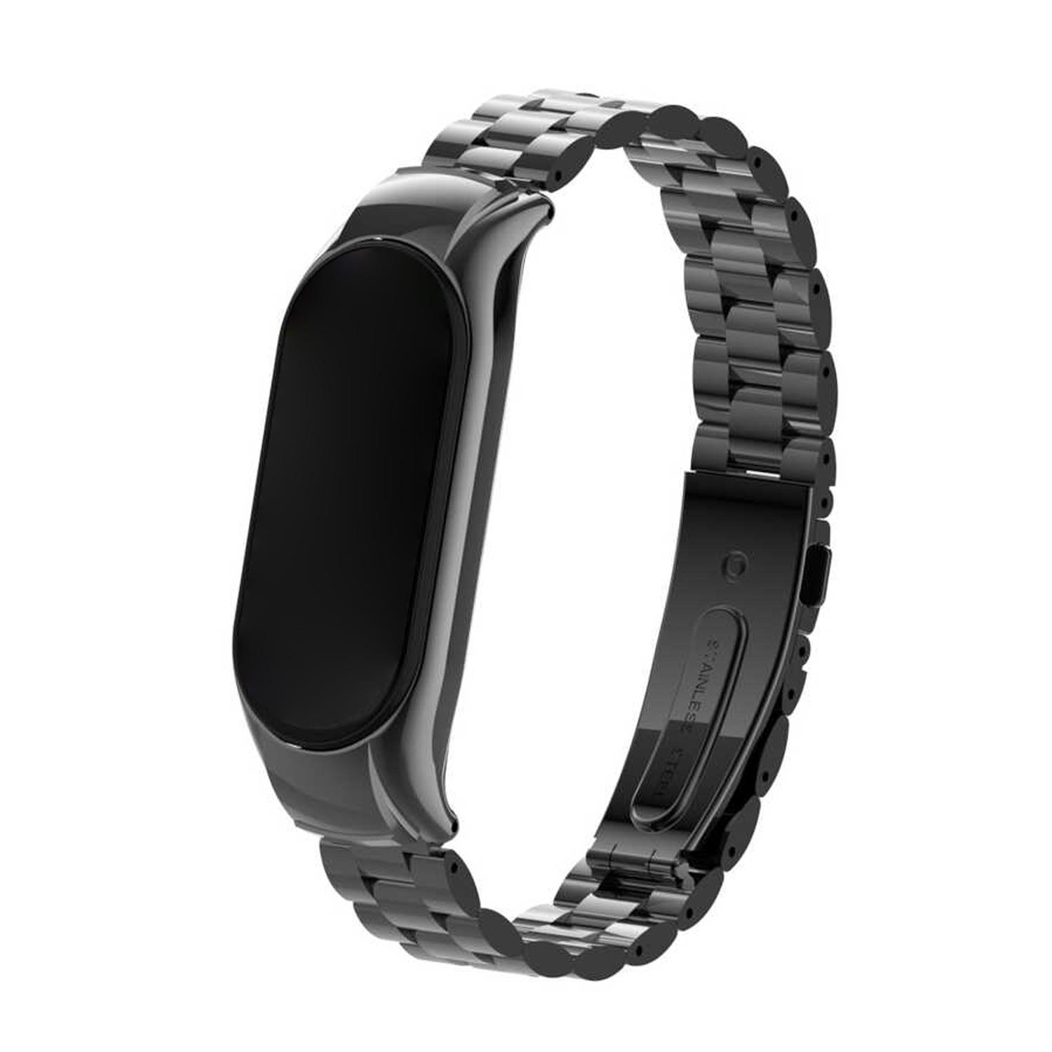 Microsonic Xiaomi Mi Band 7 Metal Stainless Steel Kordon Siyah