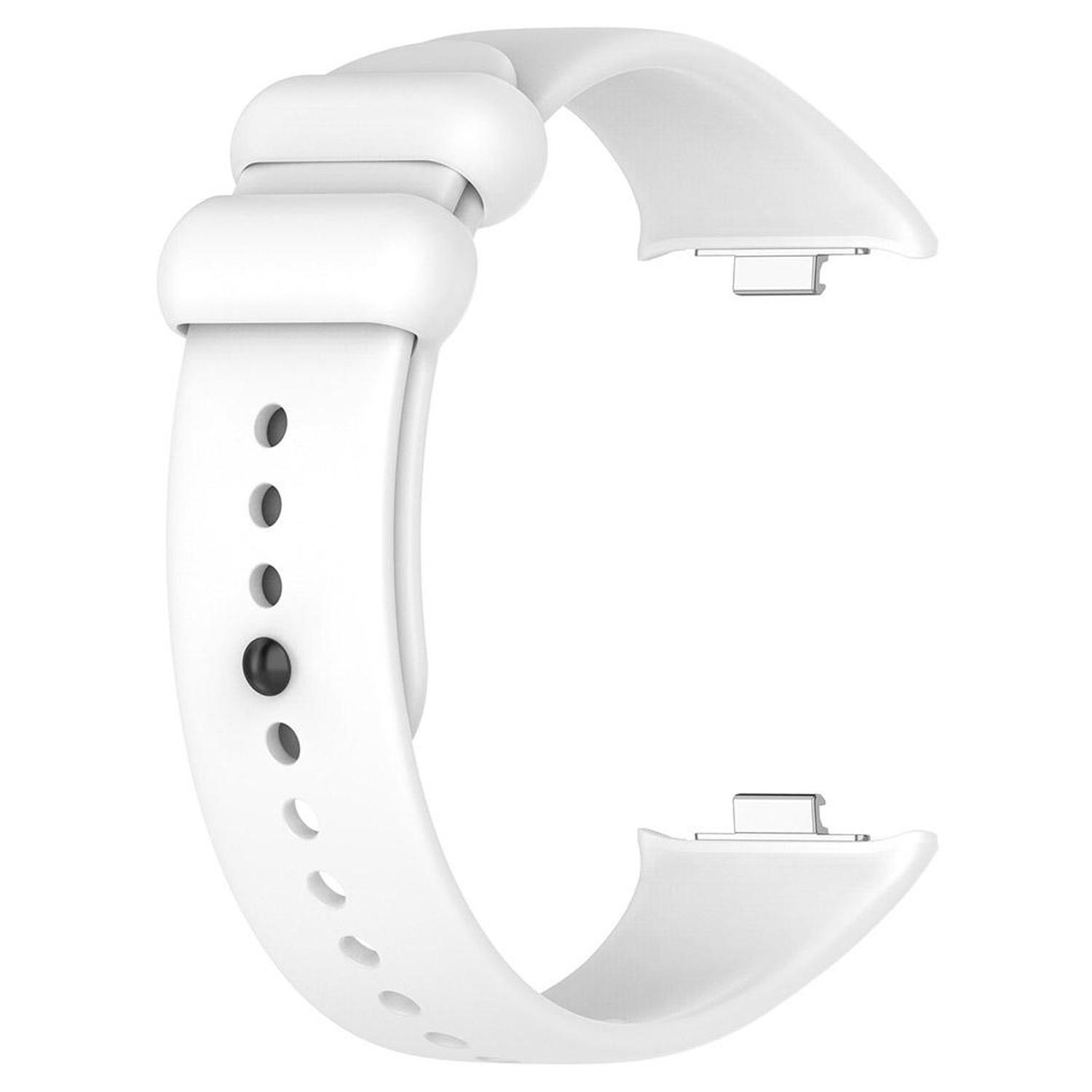 Microsonic Xiaomi Redmi Watch 4 Kordon Silicone Sport Band Beyaz