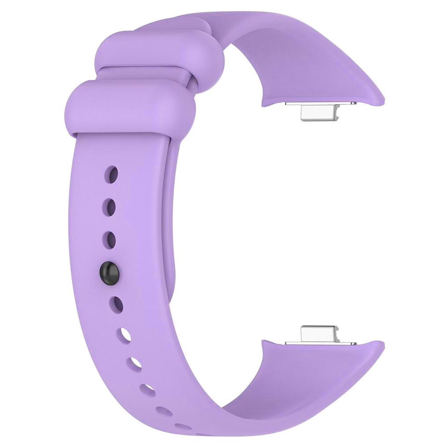 Microsonic Xiaomi Smart Band 9 Pro Kordon Silicone Sport Band Lila