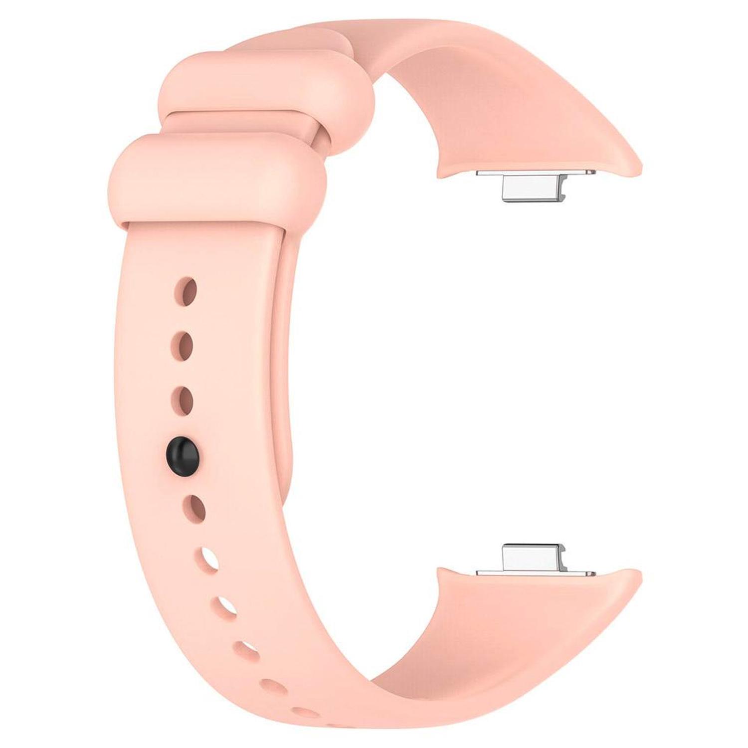 Microsonic Xiaomi Smart Band 9 Pro Kordon Silicone Sport Band Rose Gold