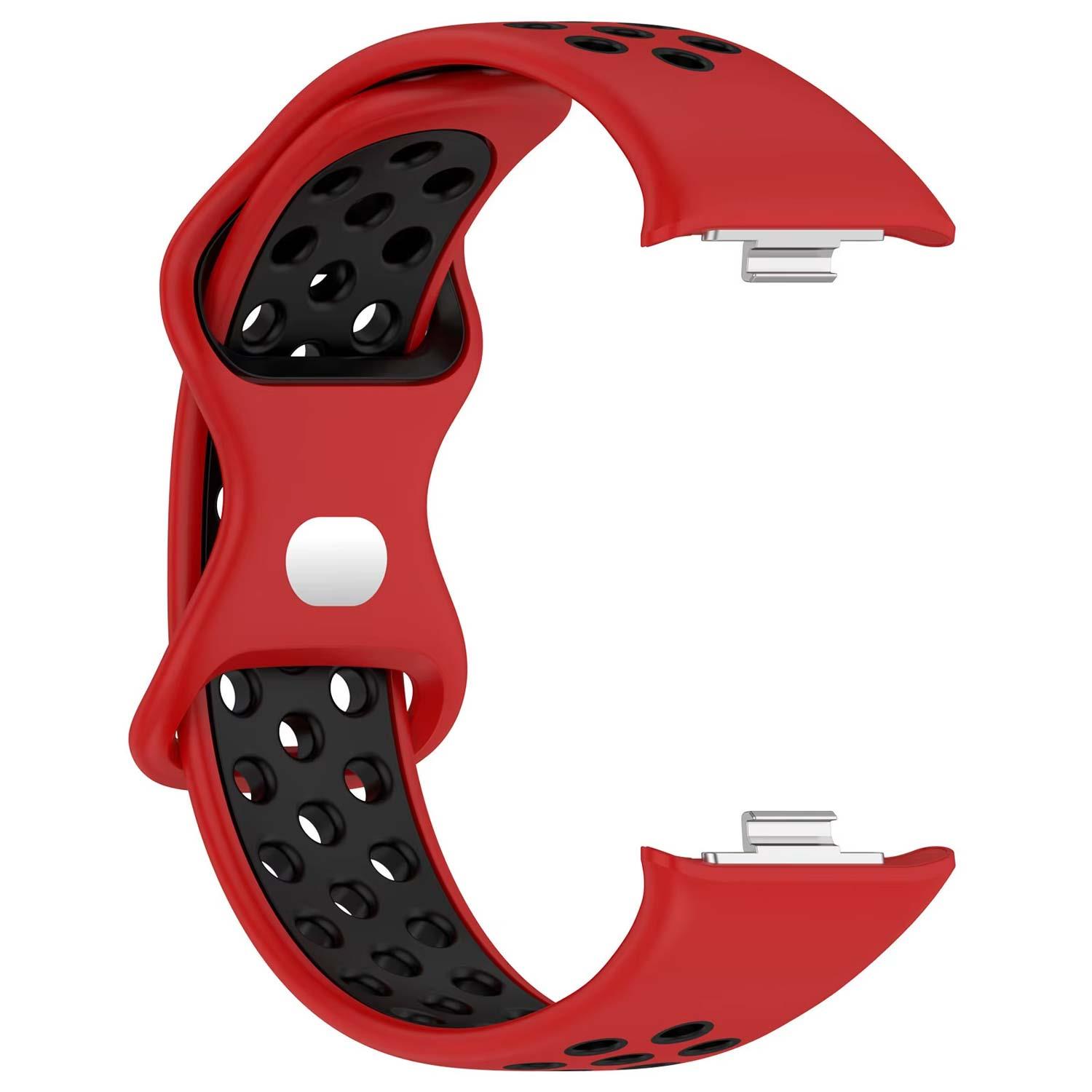Microsonic Xiaomi Smart Band 9 Pro Rainbow Gently Band Kordon Kırmızı Siyah