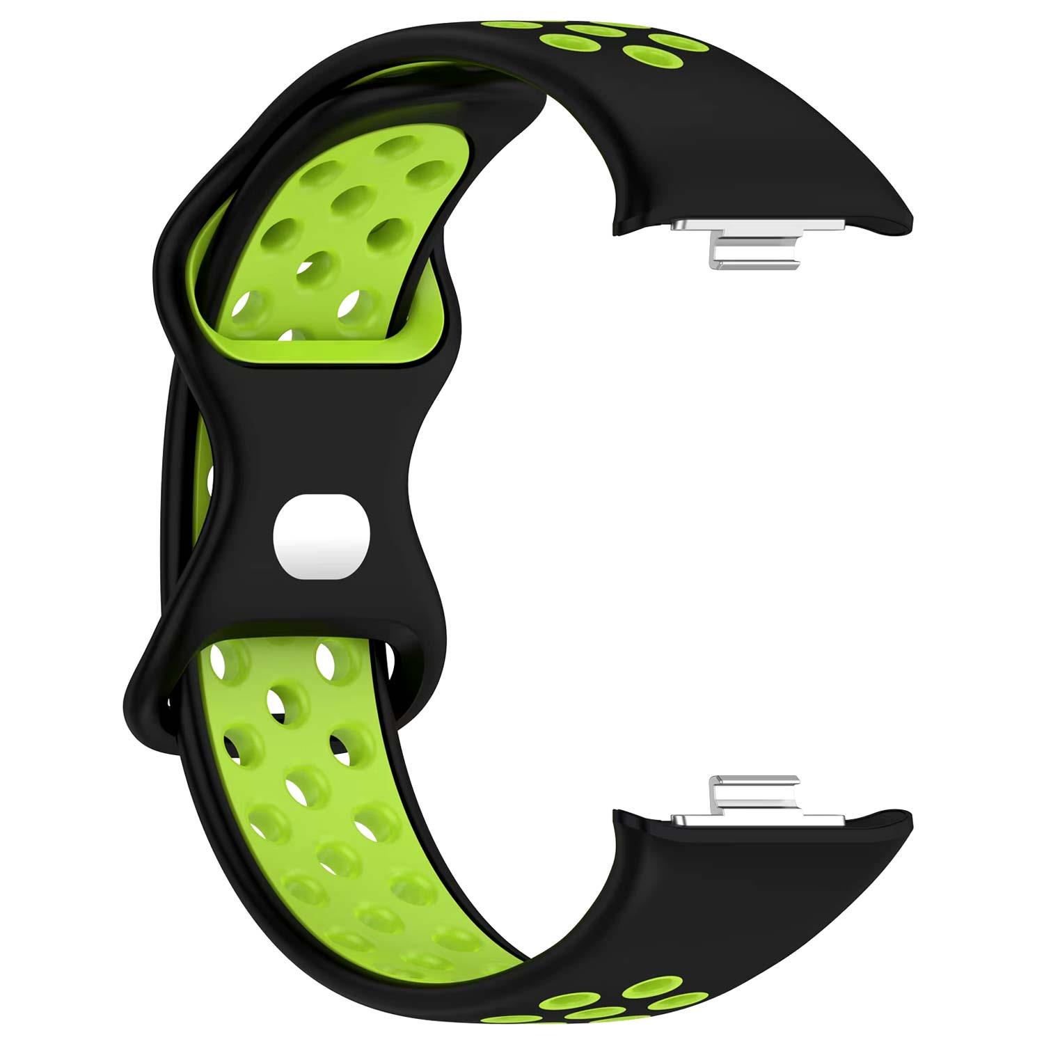 Microsonic Xiaomi Smart Band 9 Pro Rainbow Gently Band Kordon Siyah Yeşil