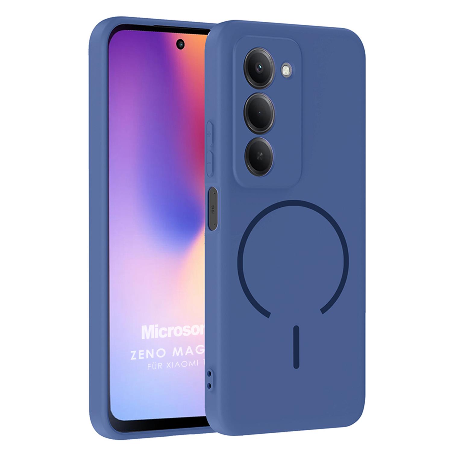 Microsonic Xiaomi Redmi 15 Kılıf Zeno MagSafe Lacivert