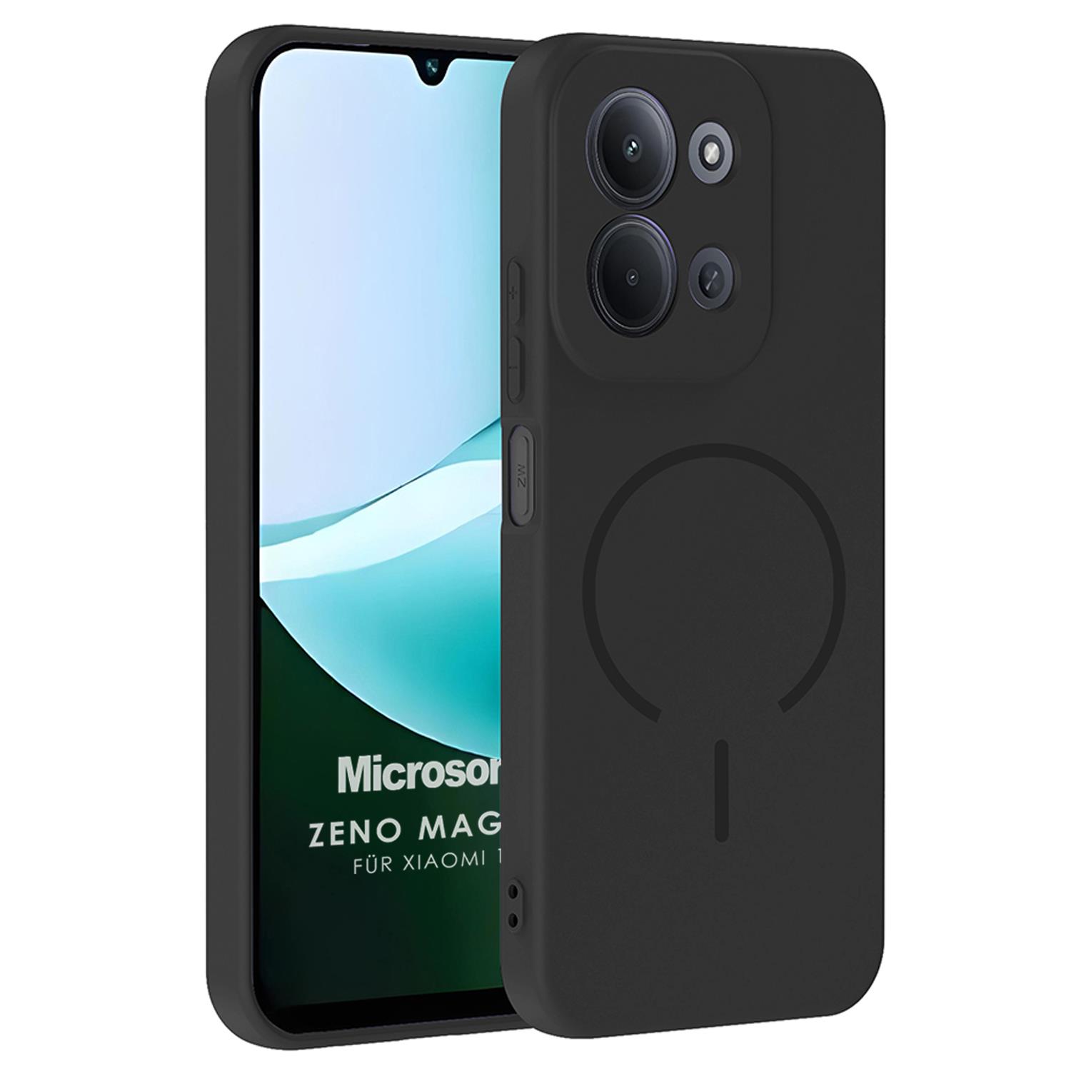 Microsonic Xiaomi Redmi 15C Kılıf Zeno MagSafe Siyah