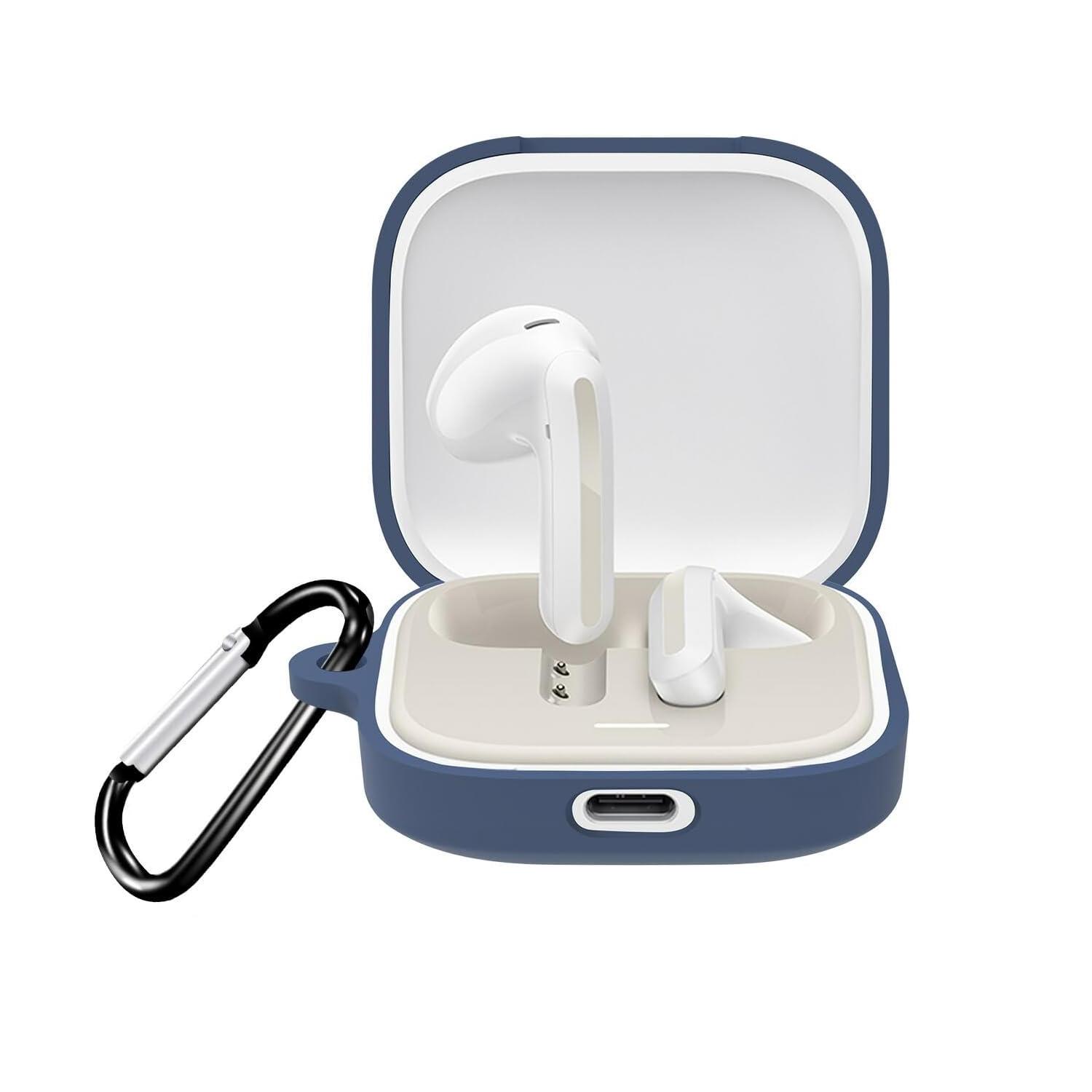 Microsonic Xiaomi Redmi Buds 6 Kılıf Askılı Mat Silikon Lacivert