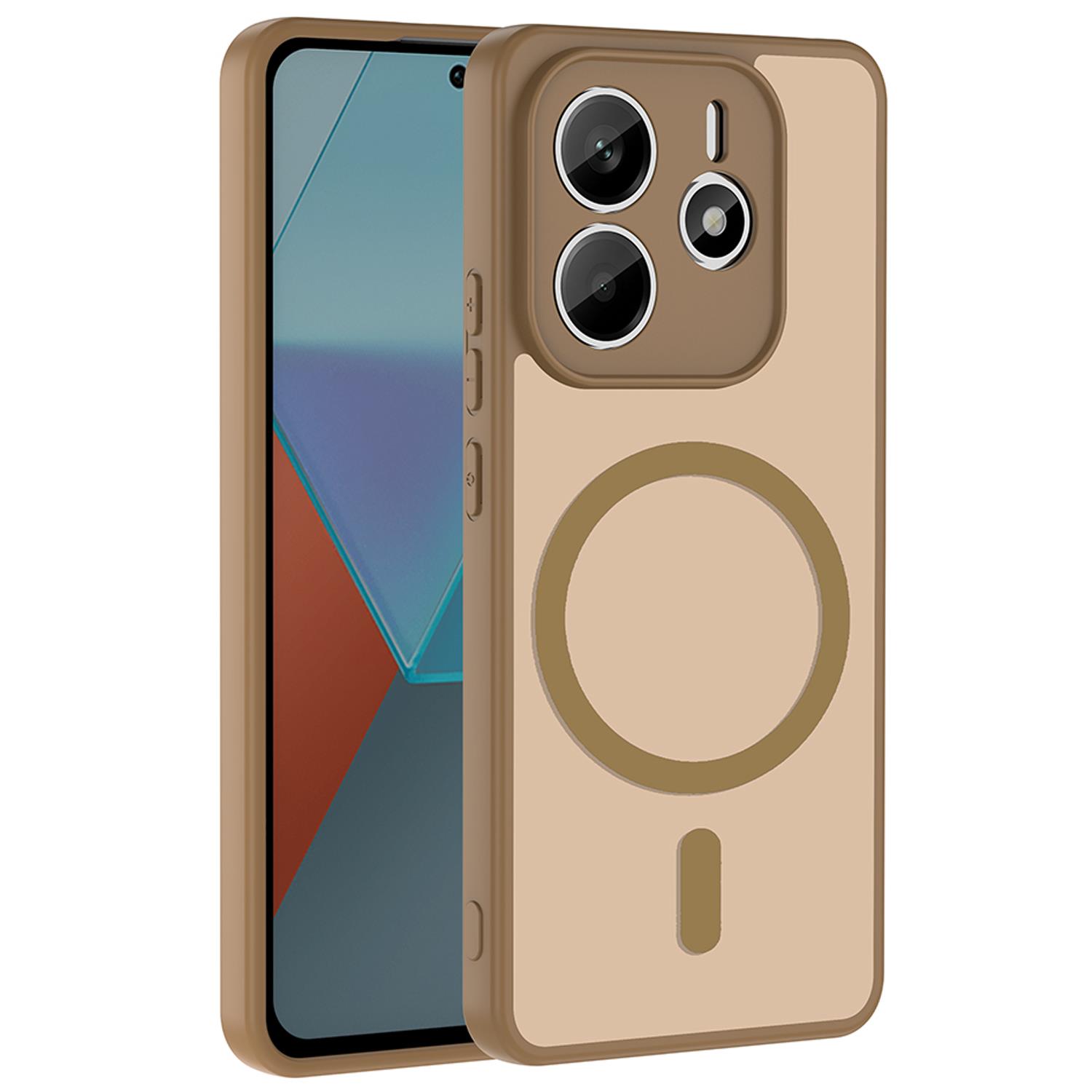 Microsonic Xiaomi Redmi Note 14 4G Kılıf MagSmoke Neo Gold