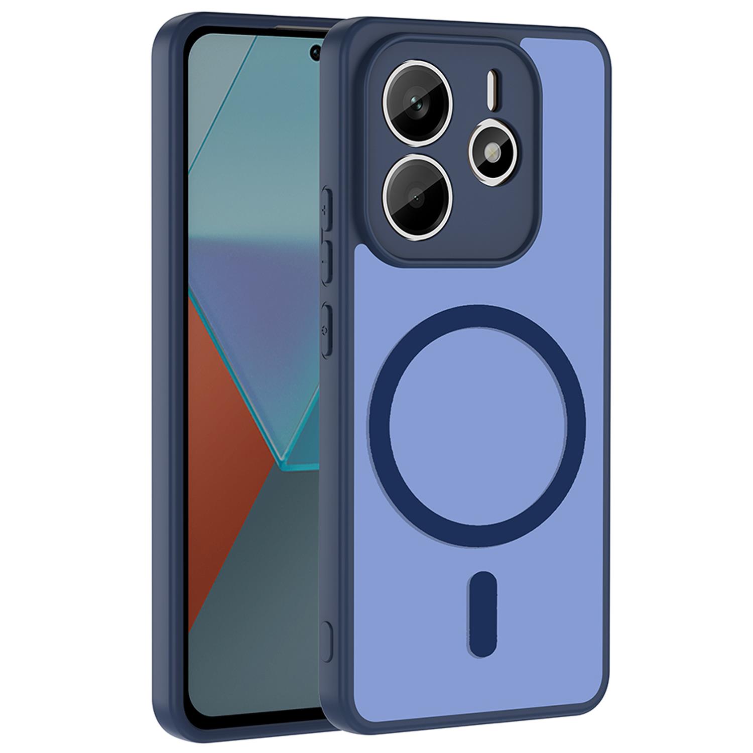 Microsonic Xiaomi Redmi Note 14 4G Kılıf MagSmoke Neo Lacivert