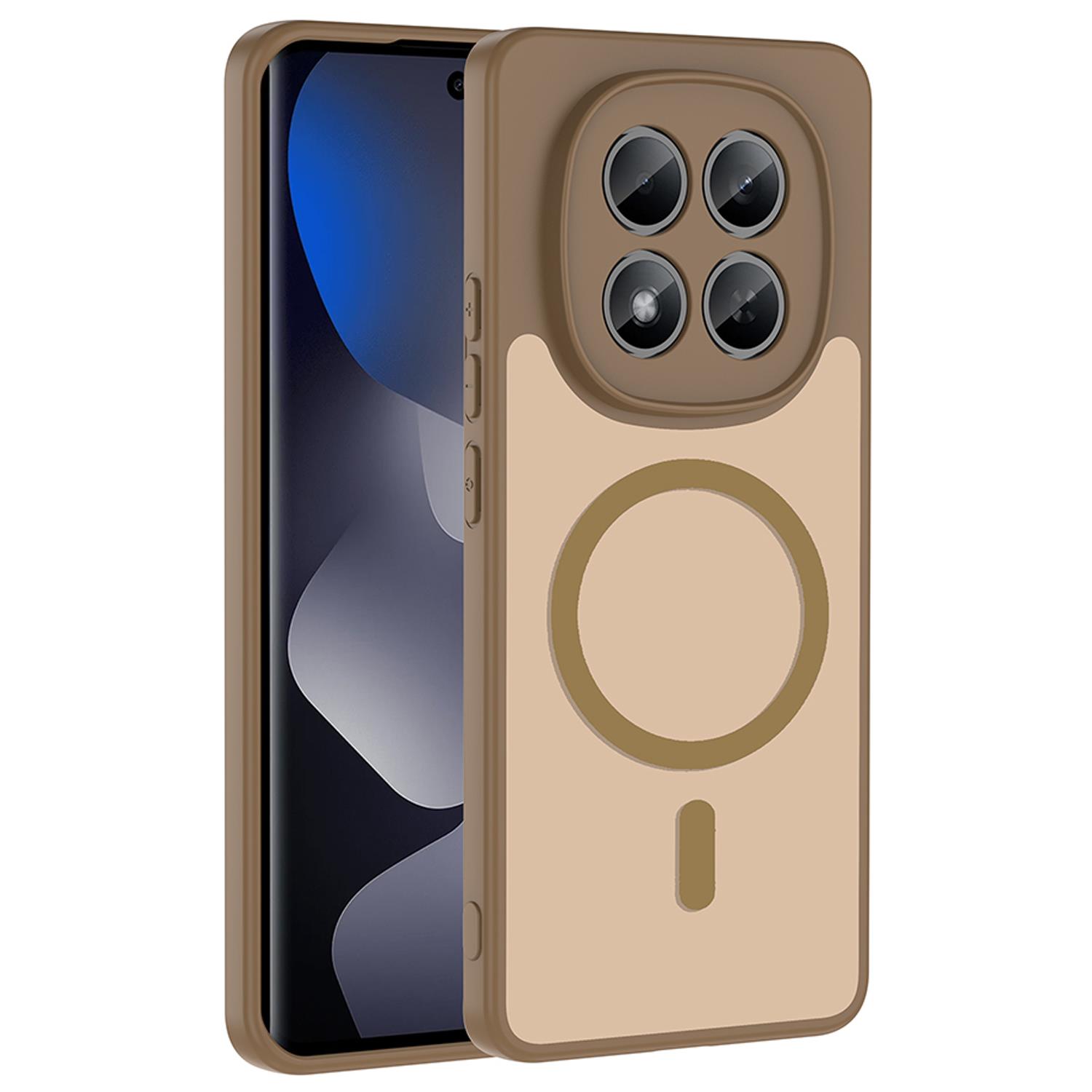Microsonic Xiaomi Redmi Note 15 Pro Plus 5G Kılıf MagSmoke Neo Gold
