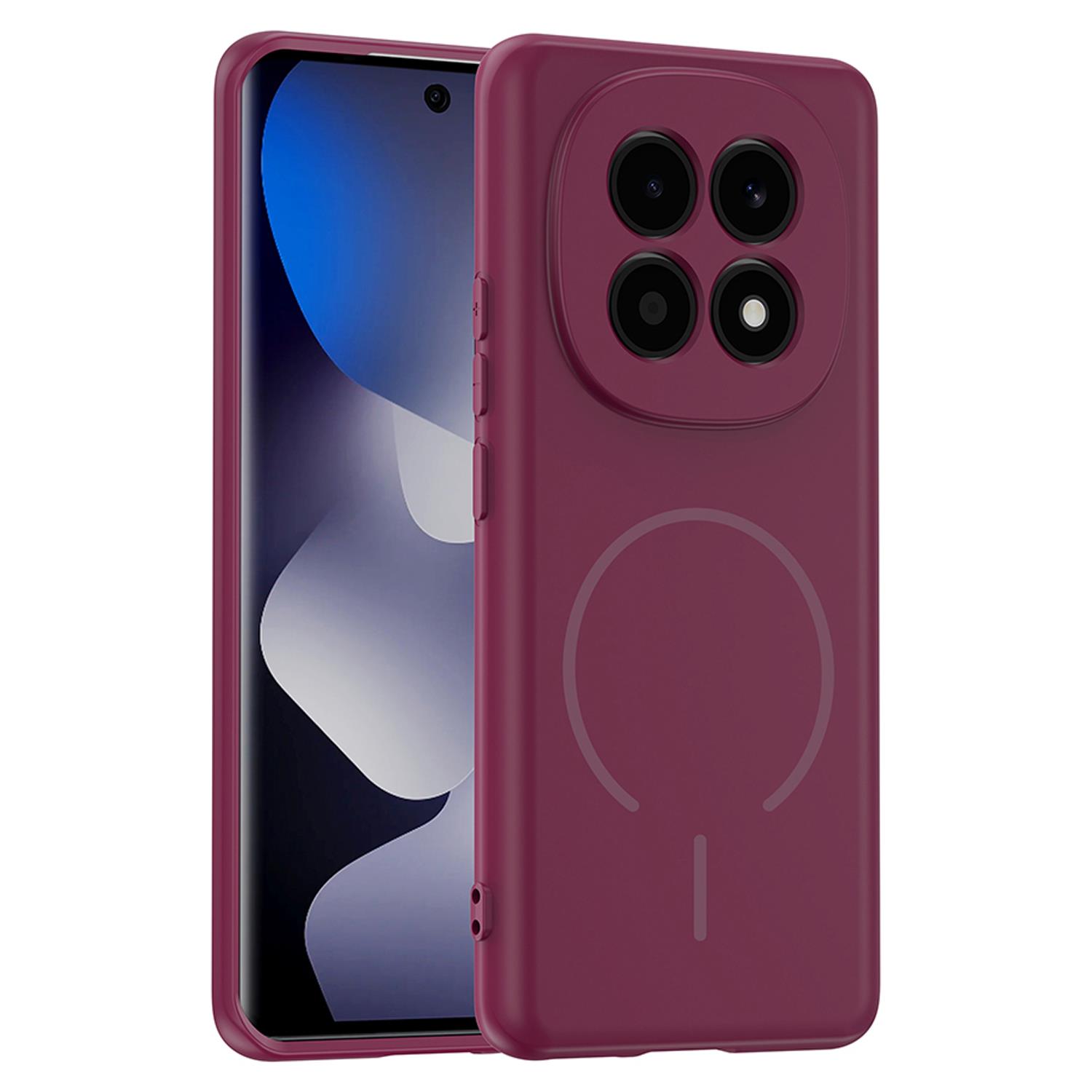 Microsonic Xiaomi Redmi Note 15 4G Kılıf Zeno MagSafe Mürdüm