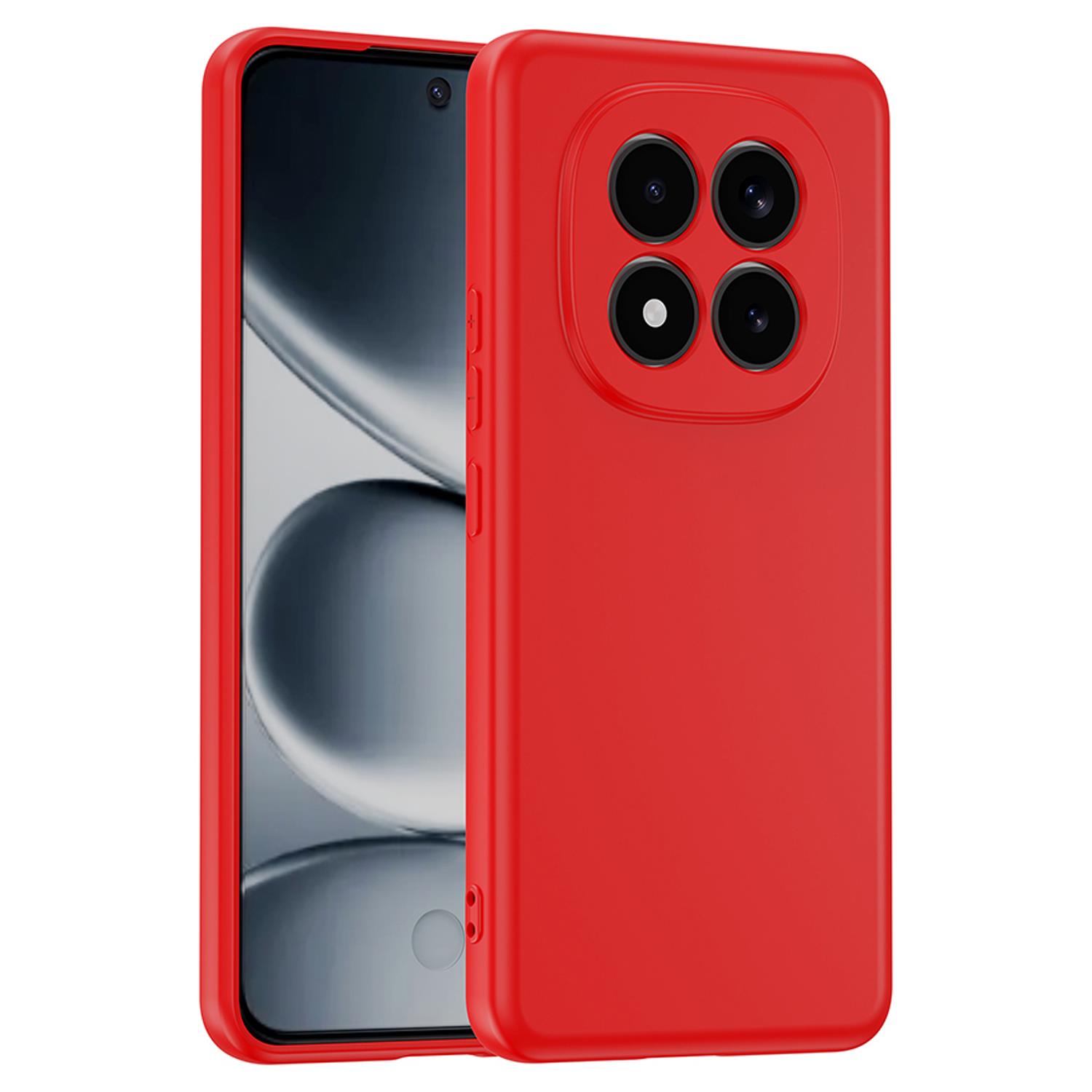 Microsonic Xiaomi Poco M8 Pro Kılıf Groovy Soft Kırmızı