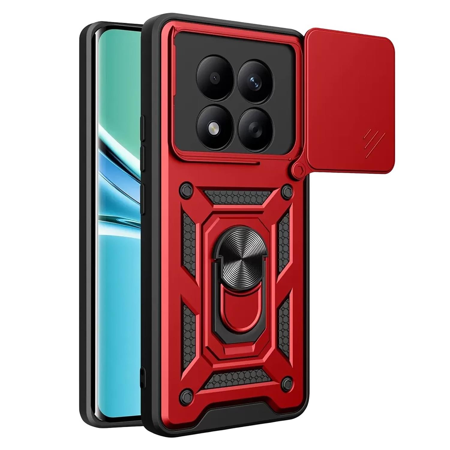 Microsonic Xiaomi Poco M8 Pro Kılıf Impact Resistant Kırmızı
