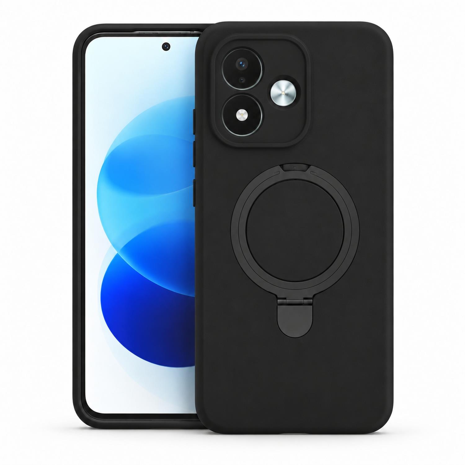 Microsonic Xiaomi Redmi Note 17 5G Kılıf Aura Stant MagSafe Siyah
