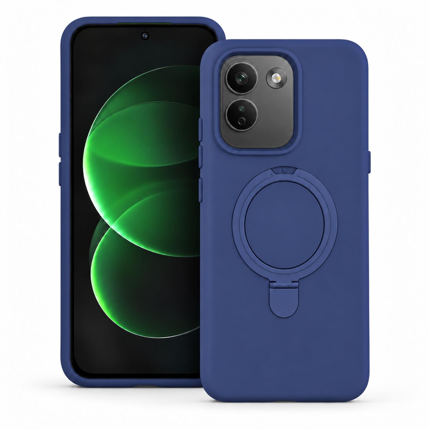 Microsonic Xiaomi Redmi Note 17 Pro Max 5G Kılıf Aura Stant MagSafe Lacivert
